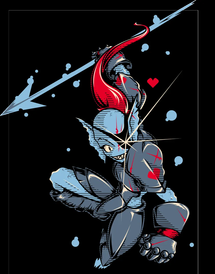 Undyne Fanart. Image - Behance