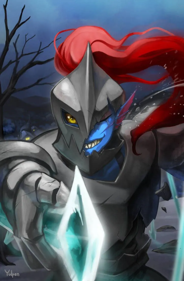 Undyne. Undyne wallpaper, Undertale undyne helmet, Undyne funny face