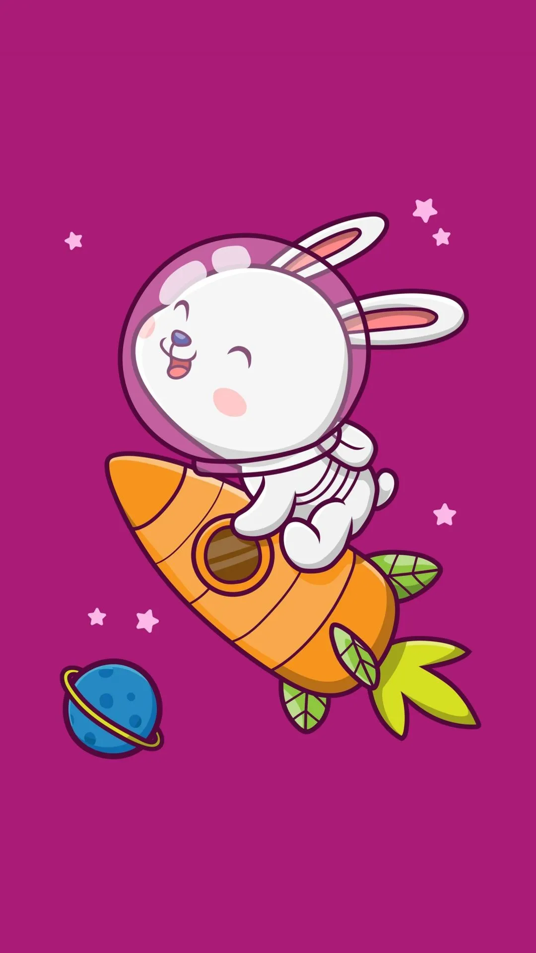 Cute rabbit Wallpaper 4K, Kawaii astronaut, Cute bunny, 5K