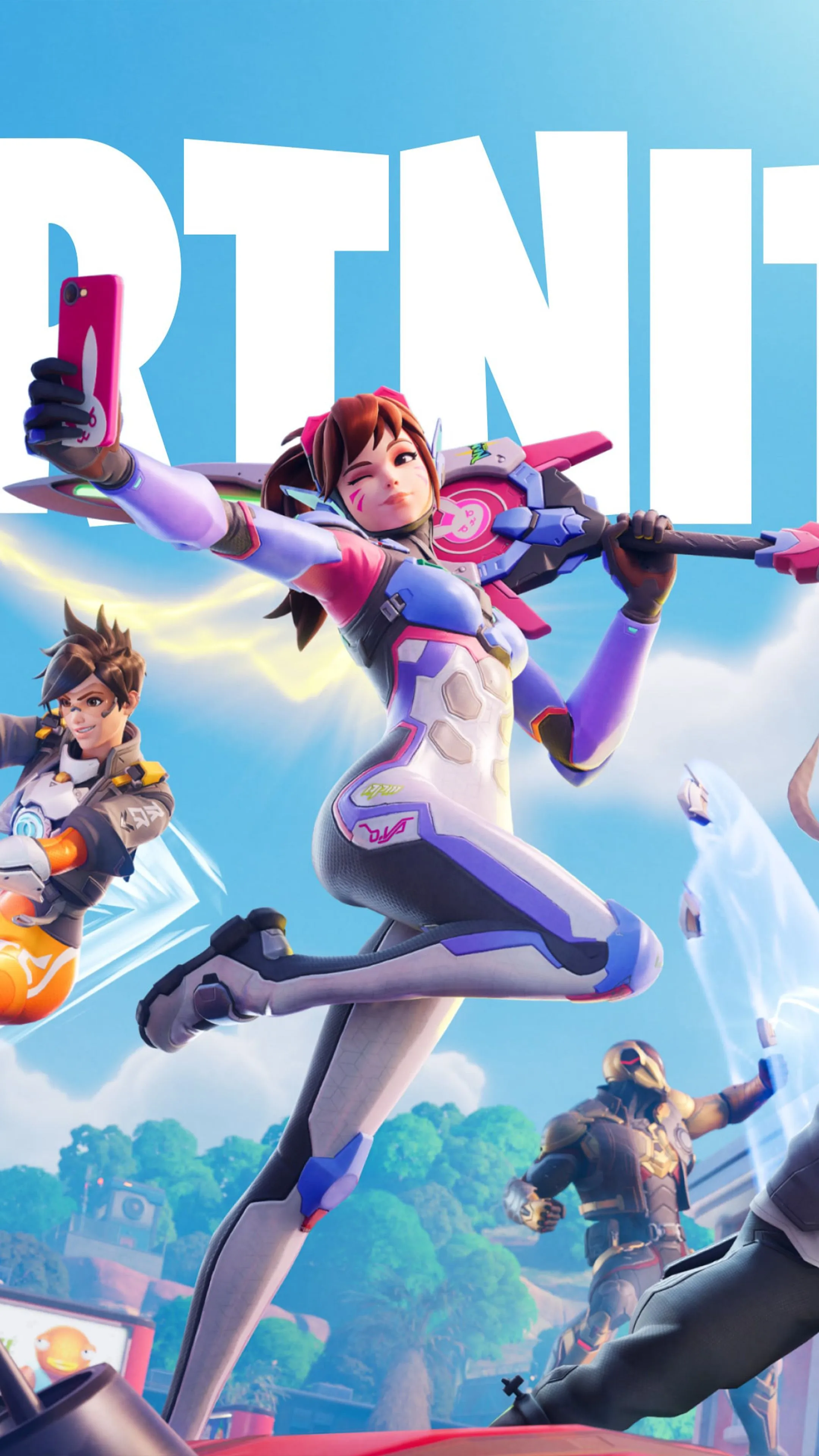 Fortnite x Overwatch 2026 4K Ultra HD Mobile Wallpaper for iPhone & Android