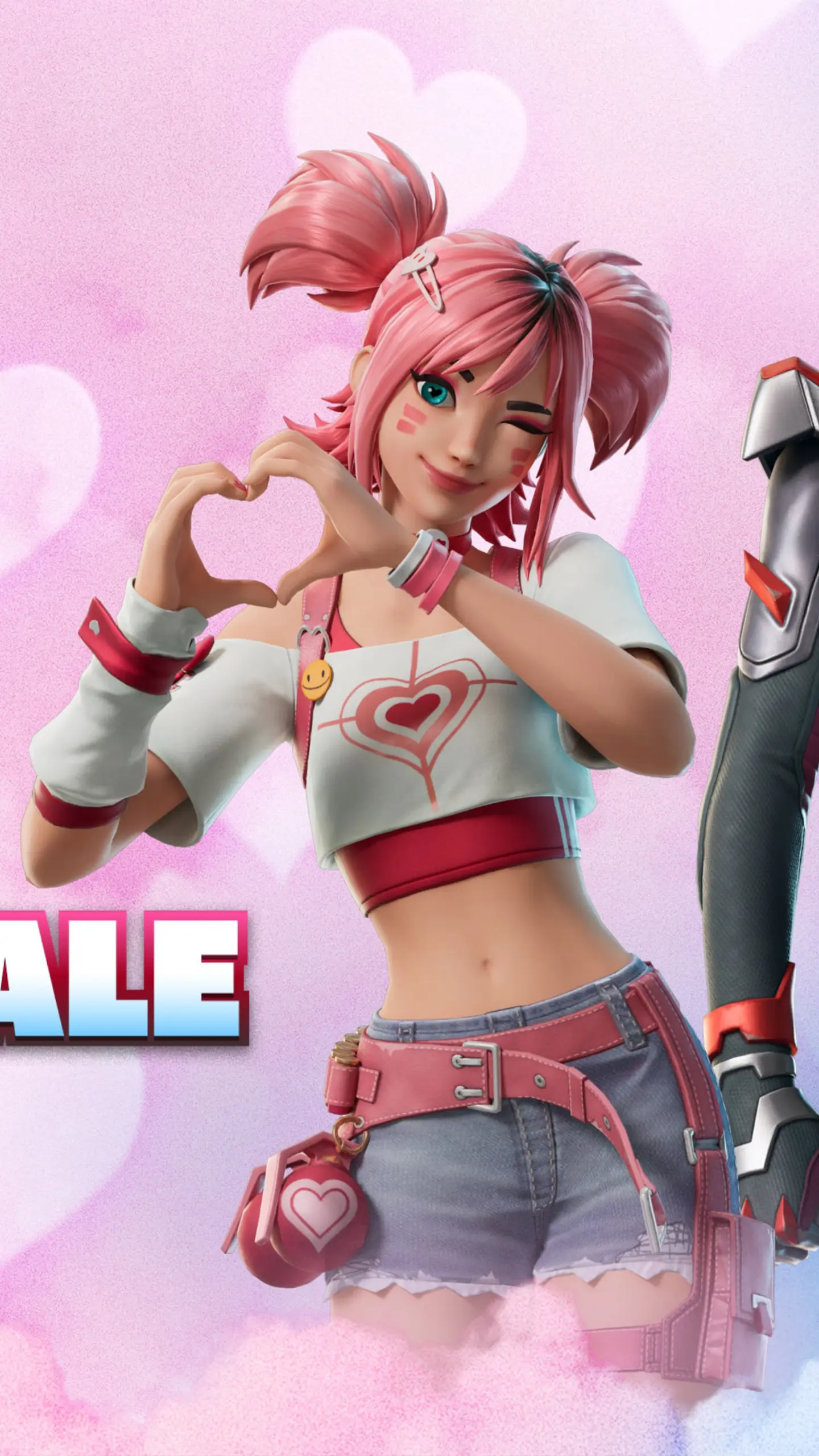 Fortnite Valentine 2026 4K Ultra HD Mobile Wallpaper for iPhone & Android