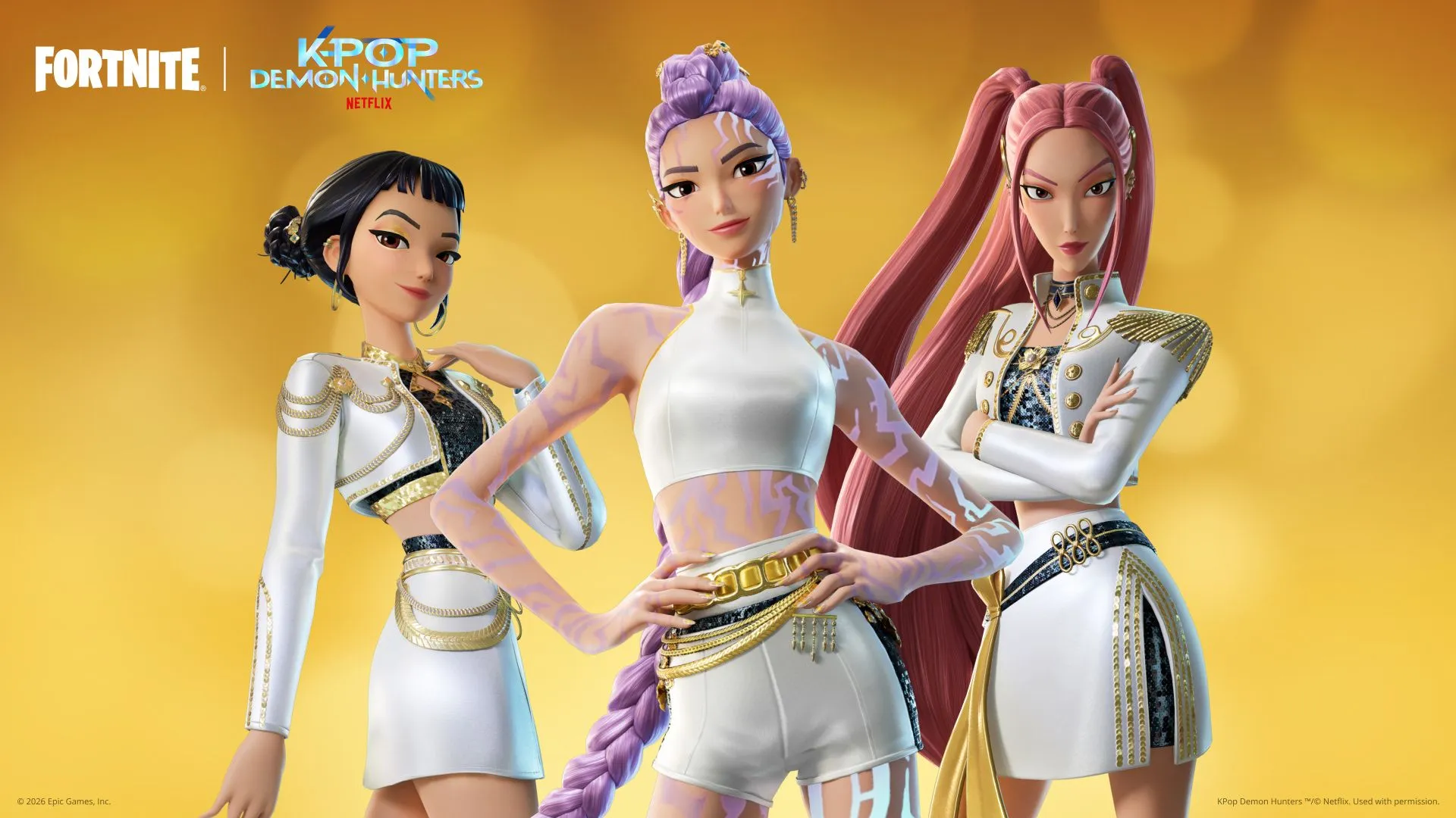 The 2026 Valentine's Day event kicks off in Fortnite with free levels and new skins for Chappell Roan and KPop Demon Hunters