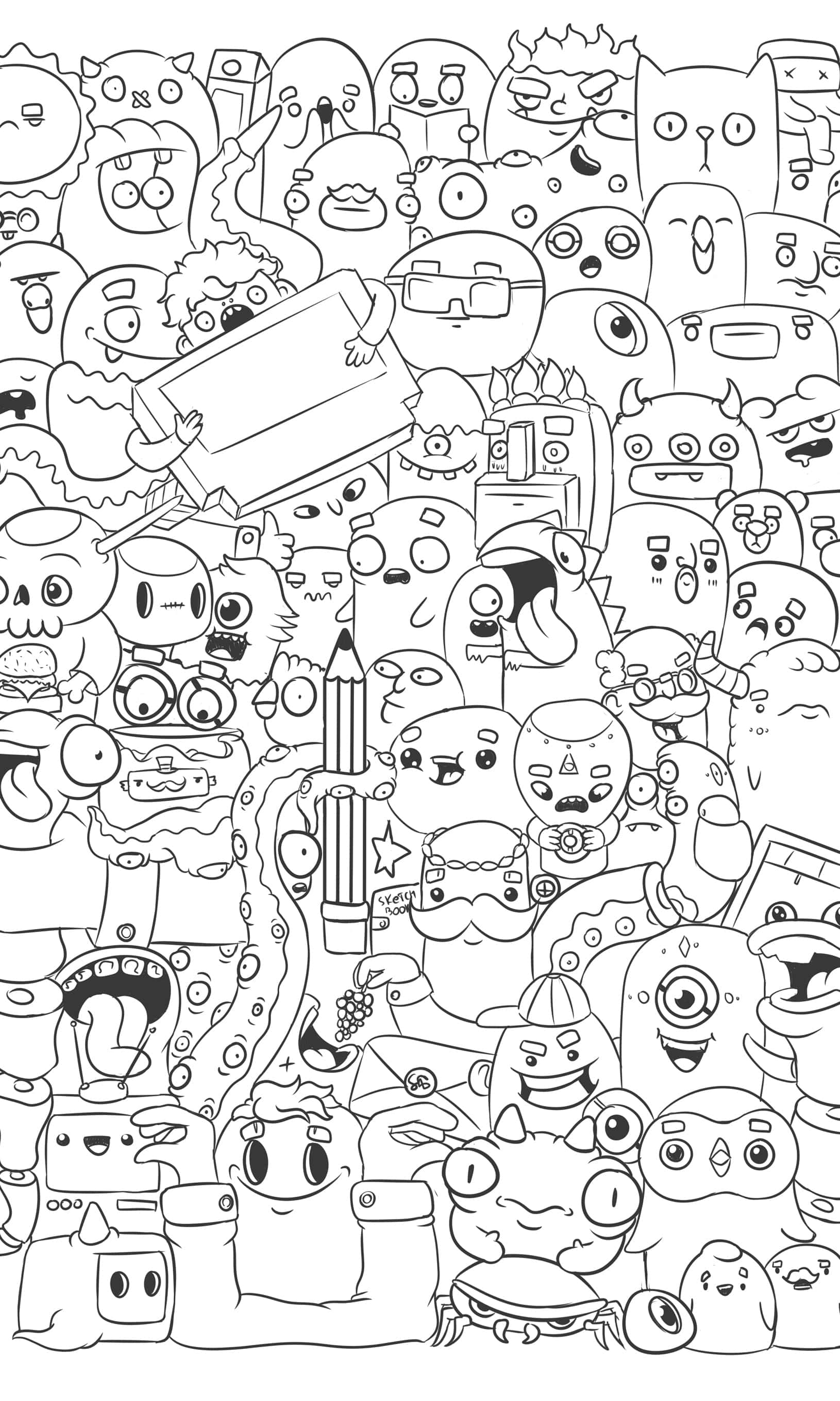 Download Explore Your Creative Side with Doodle Background