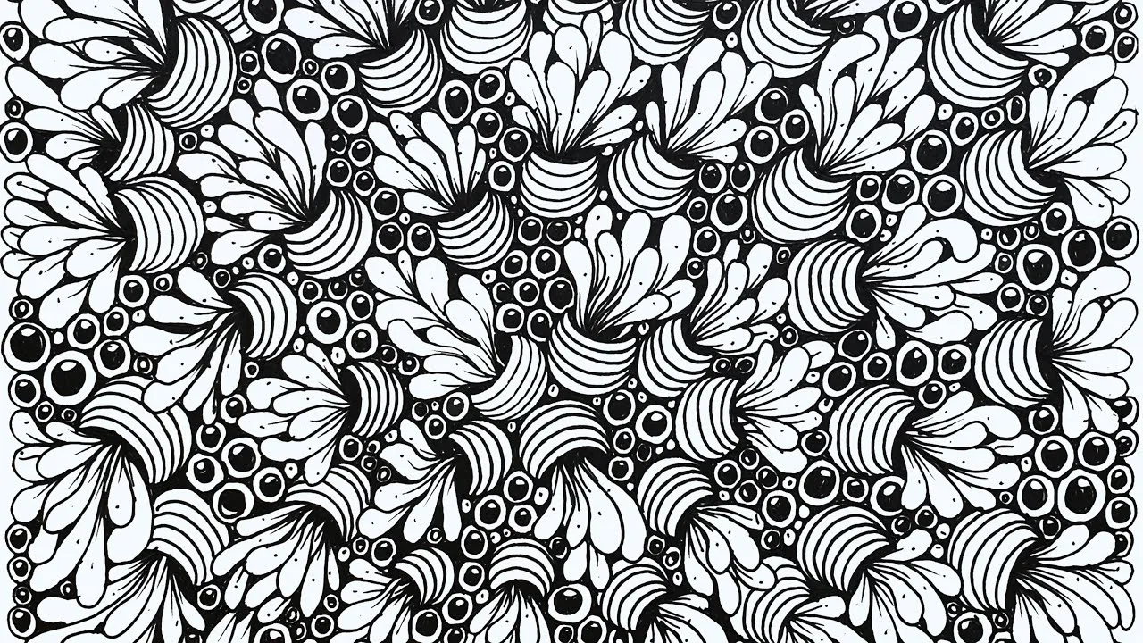 Zentangle Art. Zentangle Patterns Zen Doodle.. Doodle Patterns
