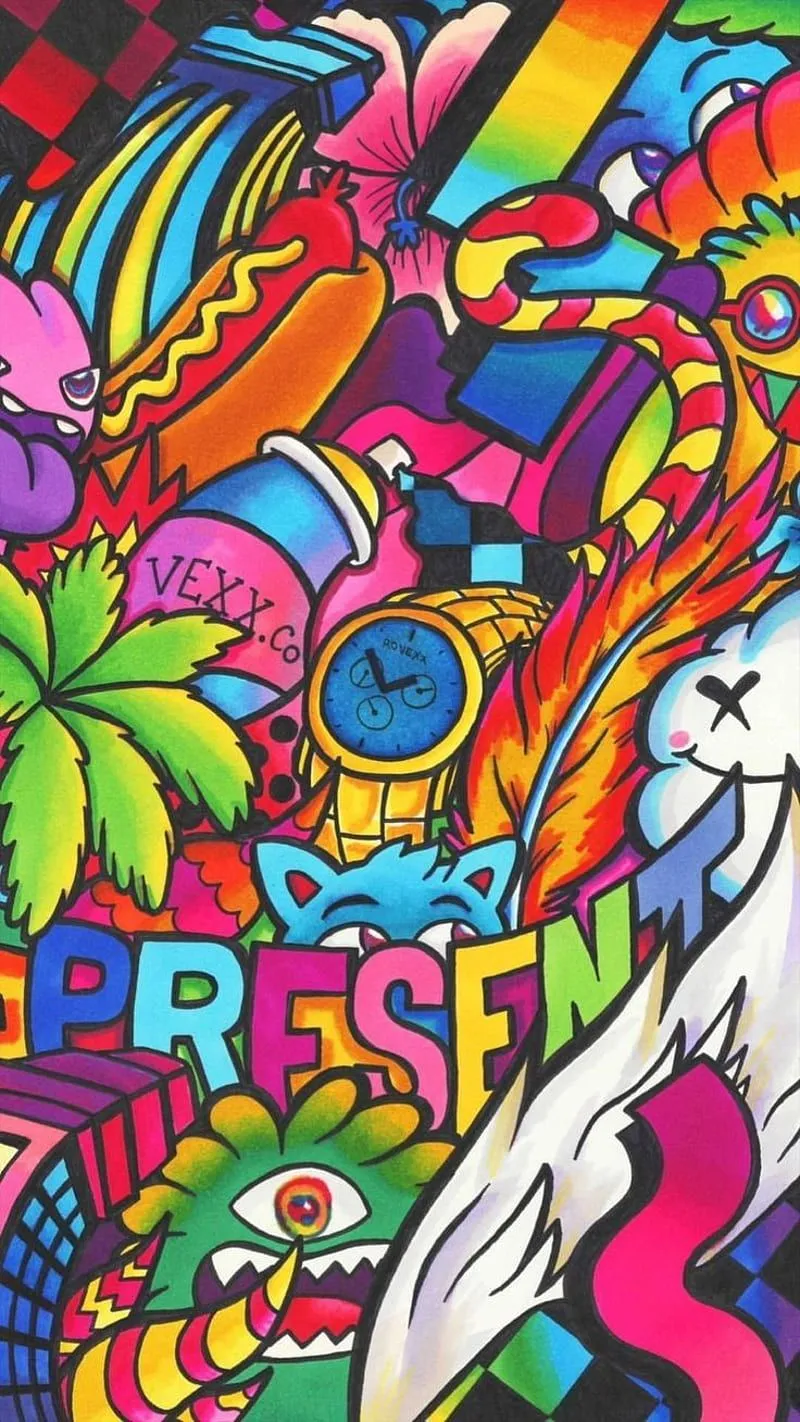 Doodle art, Cute doodle art, Pop art, Vexx Doodle Art, HD phone wallpaper