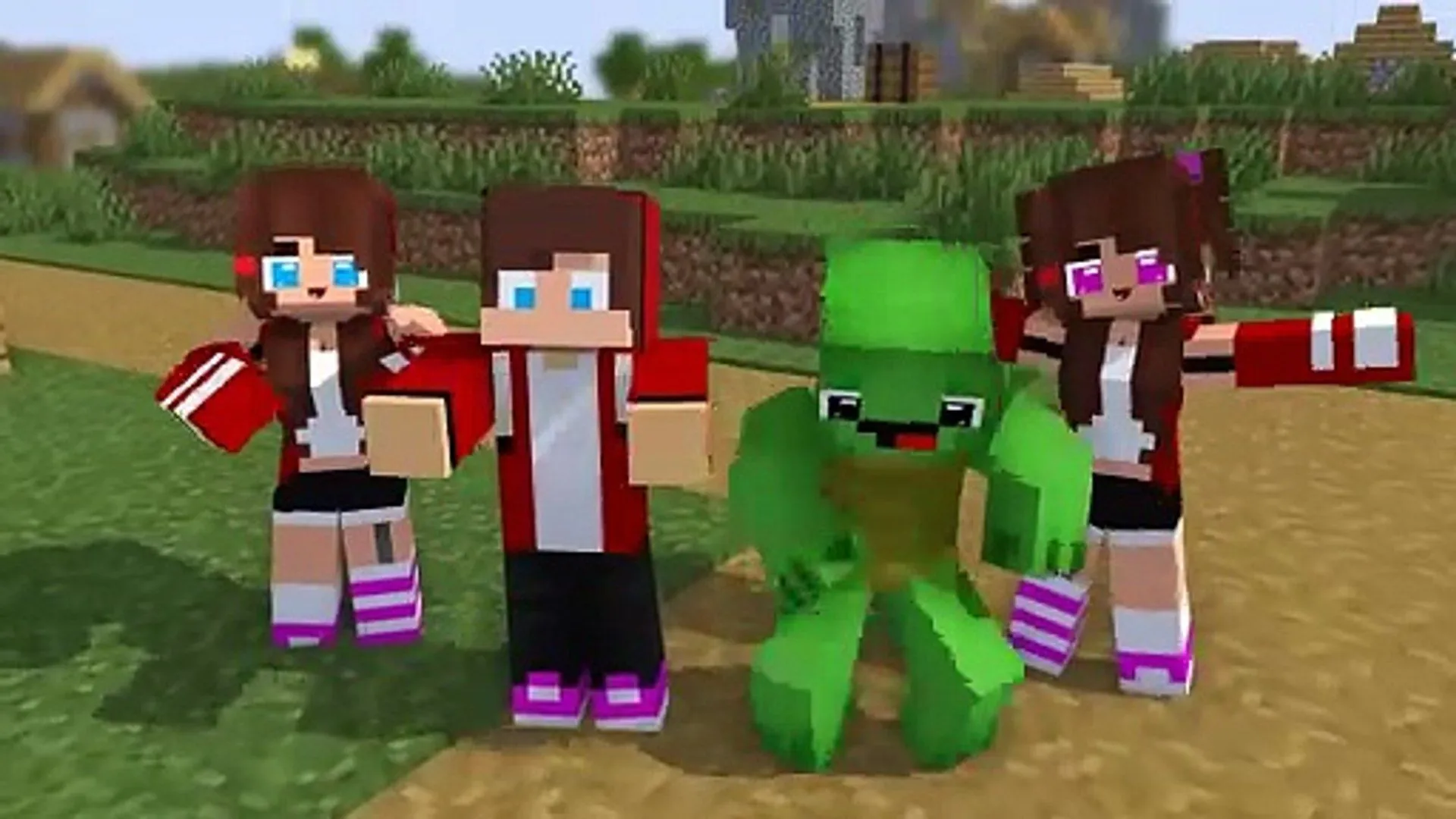 MAIZEN: JJ Has a Twin Sisters? Animation JJ & Mikey