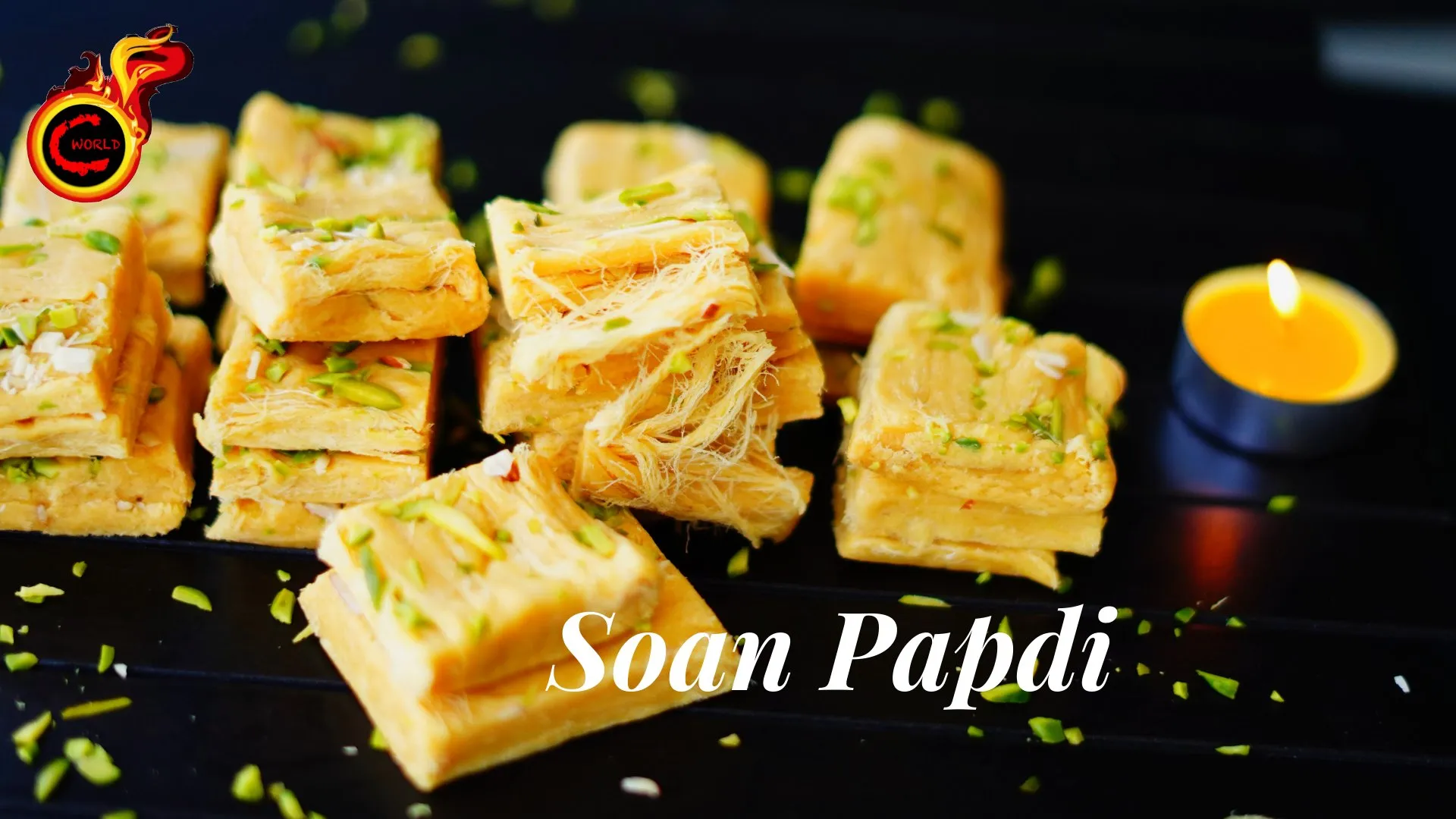 Soan Papdi. Panji Mittayi. Easy Way to Make Soan Papdi