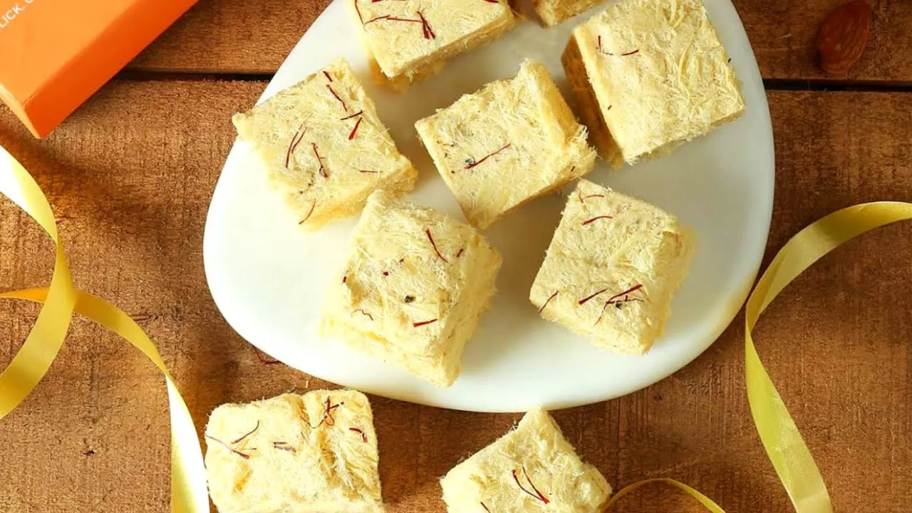 Soan Papdi Making At Home. Soan Papdi Recipe