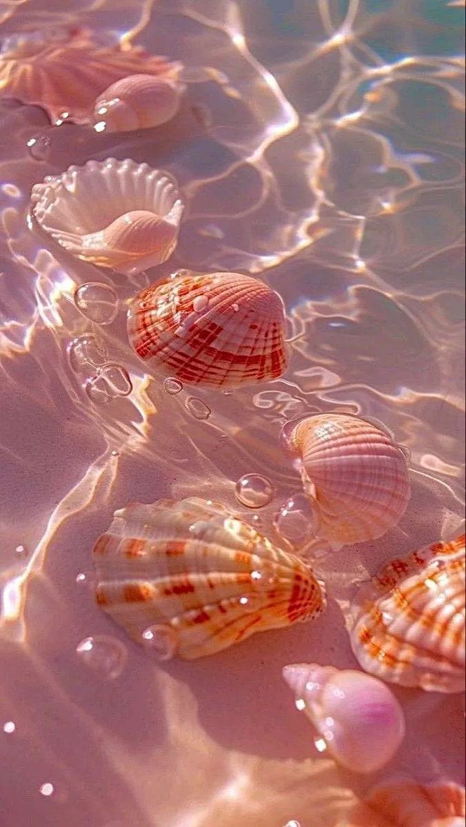 Glitter Wallpaper Your Walls with Sparkle. Shell aesthetic wallpaper, Seashell wallpaper aesthetic, Pretty wallpaper iphone