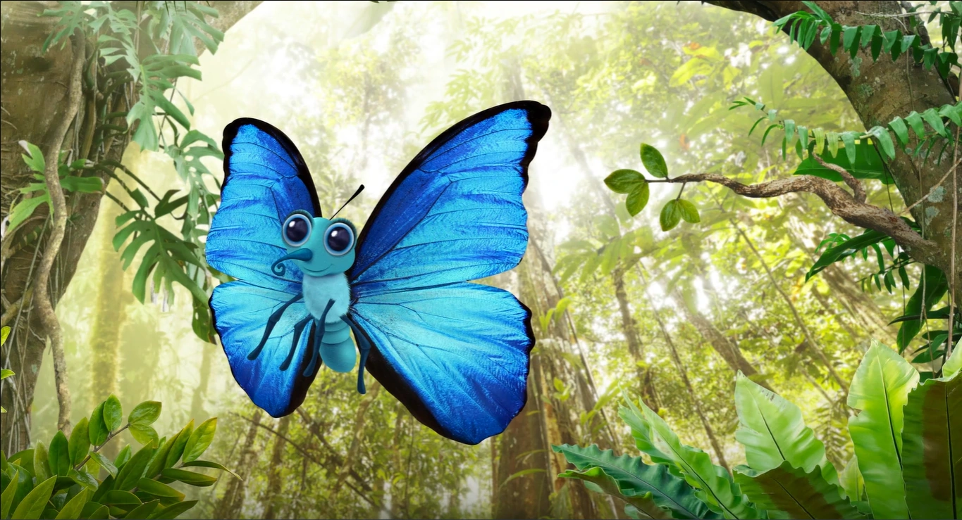Blue Morpho Butterfly. Wonder Pets!