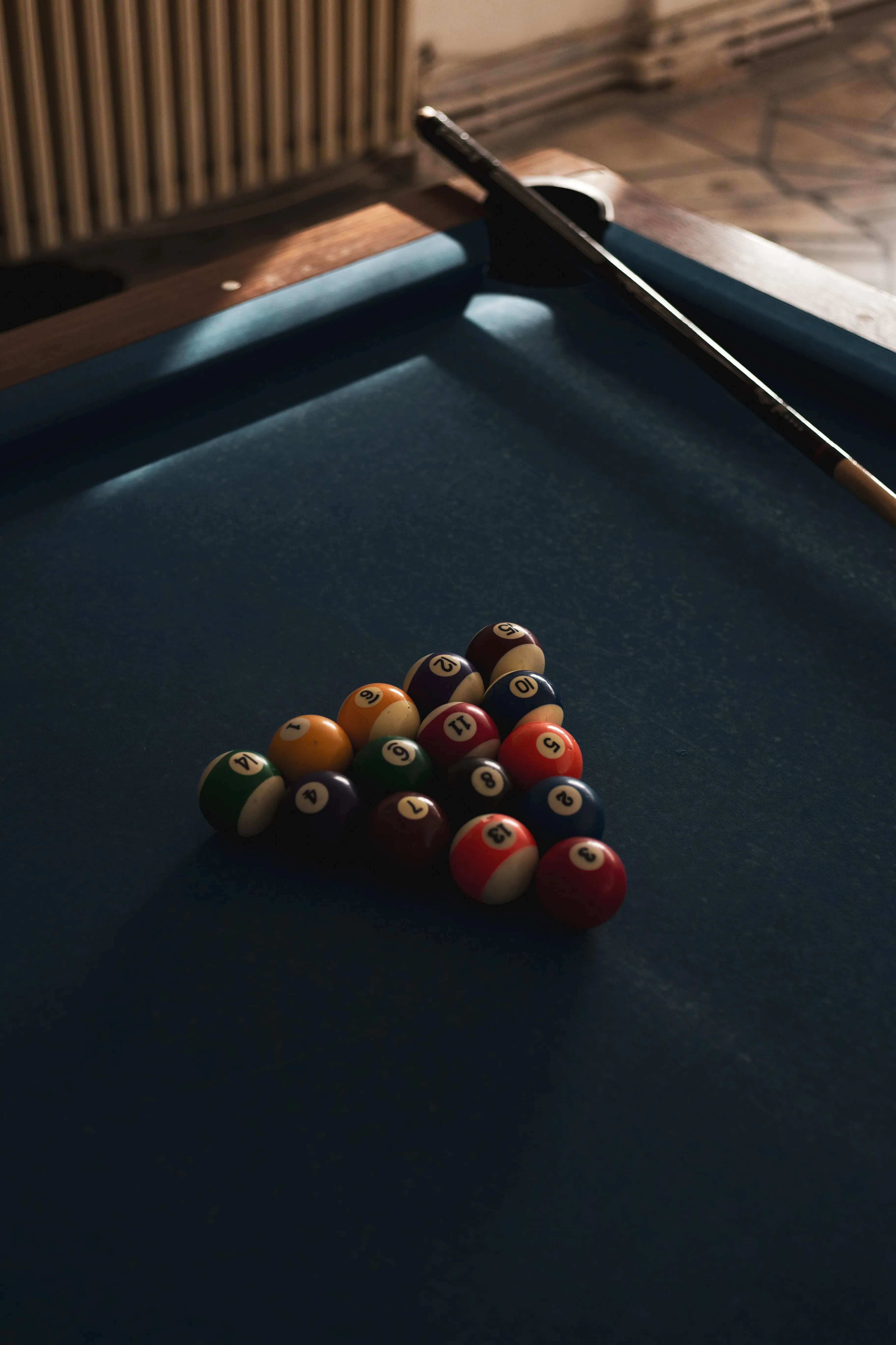 Artistic Shot of a Pool Table in Dim Lighting · Free