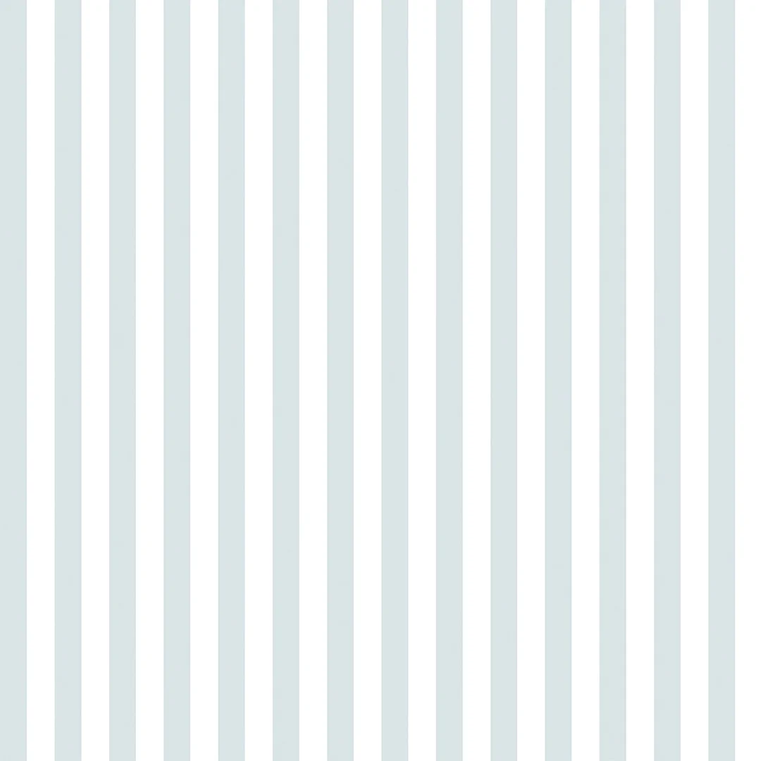 Classic Stripe Wallpaper in Powder Blue