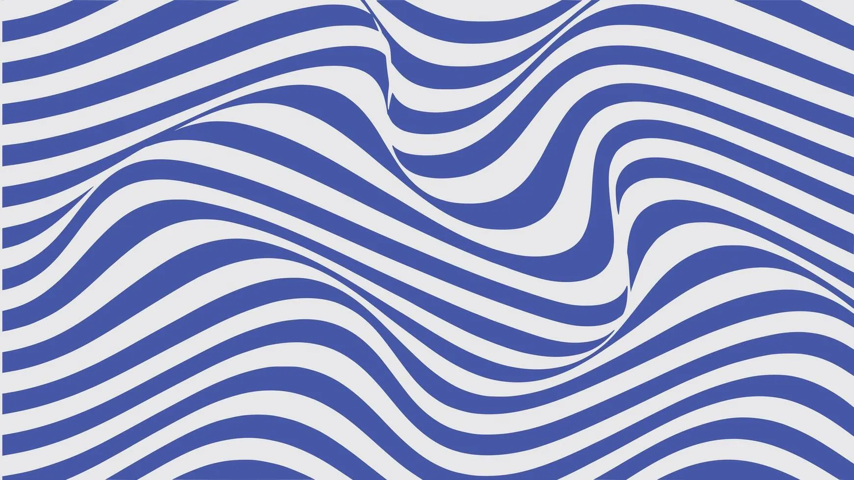 abstract blue and white line wave round wallpaper background with bold dynamic flowing stripe pattern design
