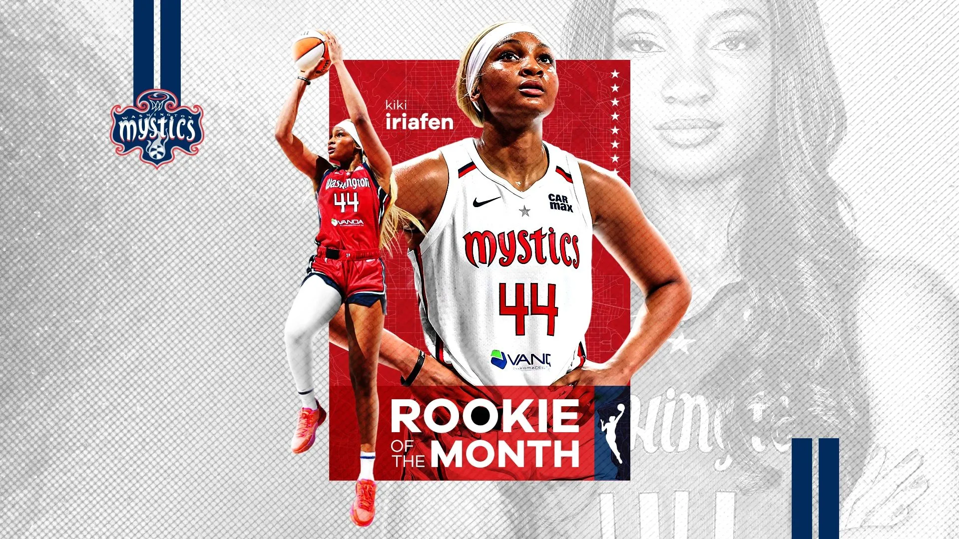 Kiki Iriafen Named Kia WNBA Rookie of the Month
