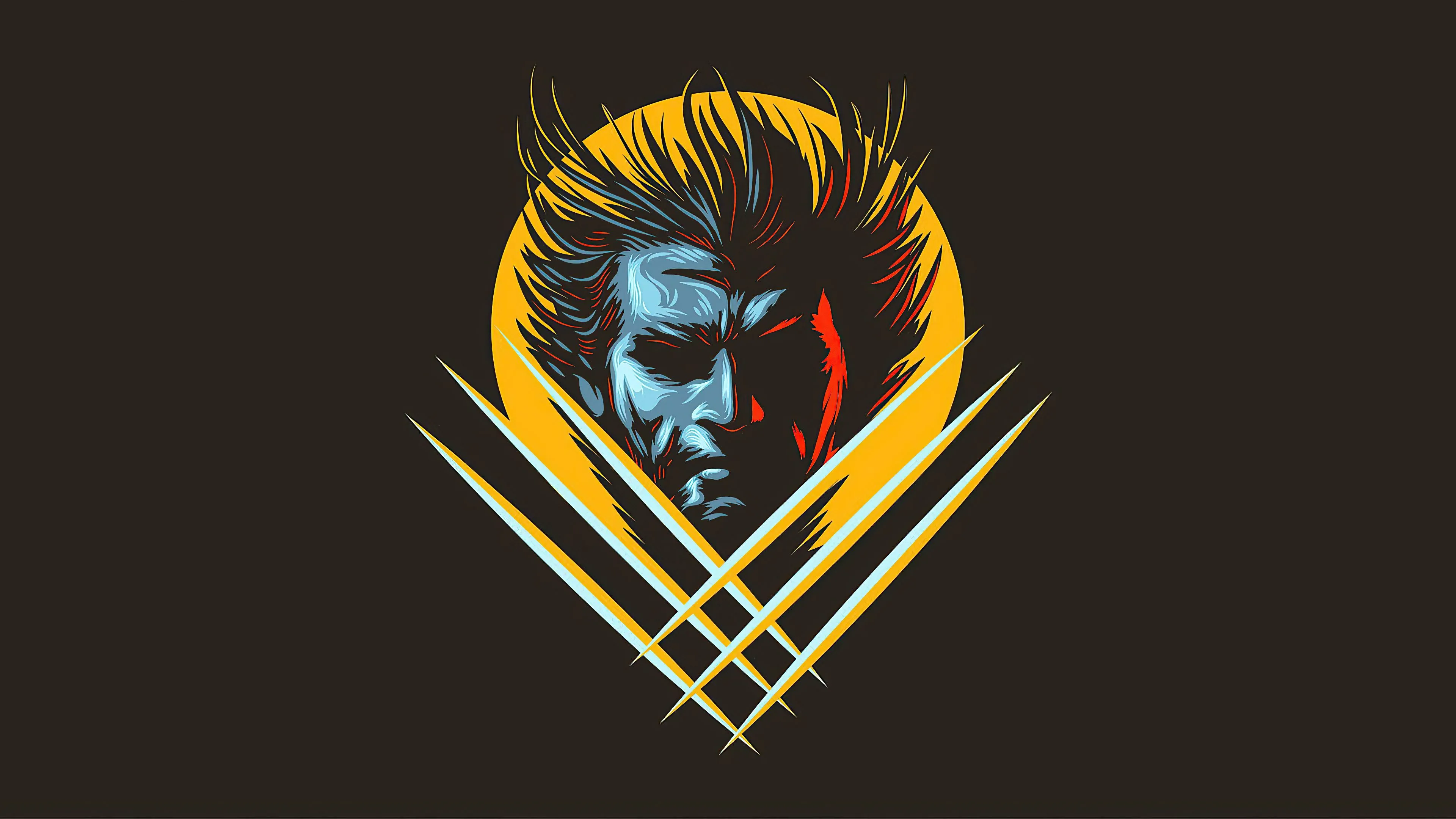 Wallpaper Wolverine, Superhero, Minimalism, Marvel Comics, Comics, Background Free Image
