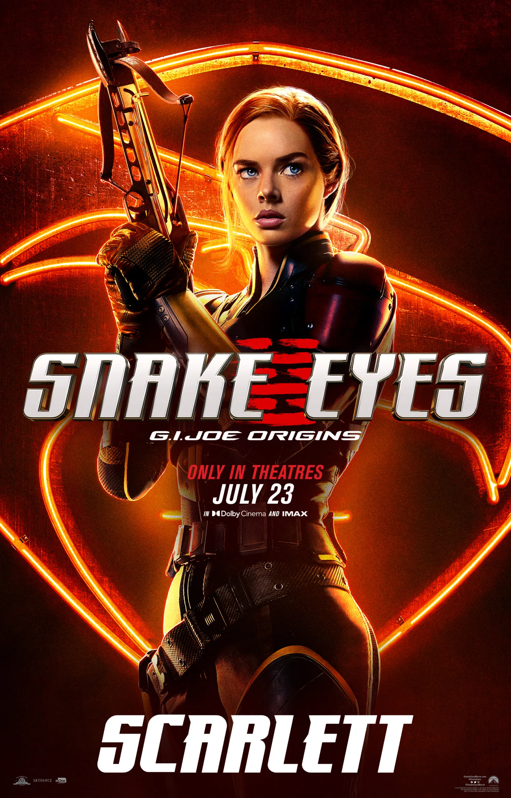 Snake Eyes': New Poster Collection Spotlights the Characters Including Samara Weaving's Scarlett