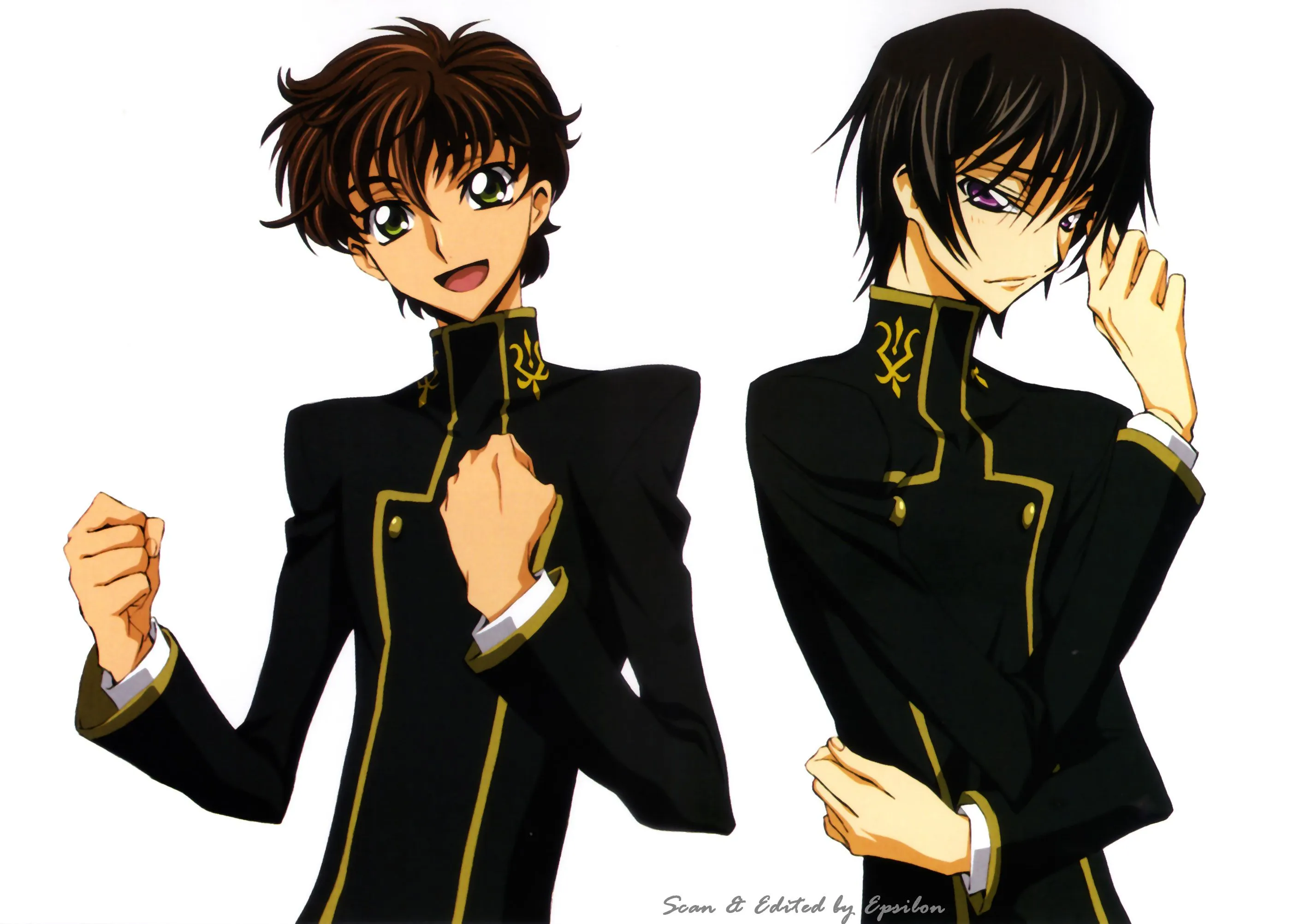 code, Geass, Kururugi, Suzaku, Lamperouge, Lelouch Wallpaper HD / Desktop and Mobile Background