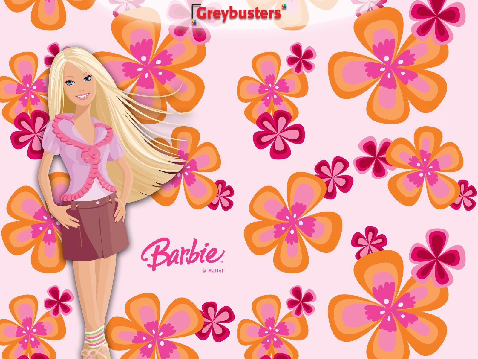 pink barbie cartoon