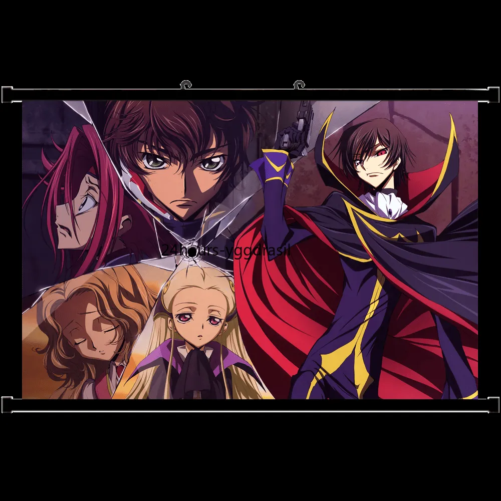 Art Poster CODE GEASS Lelouch Zero HD Wall Scroll Painting Home Decor 60x40cm