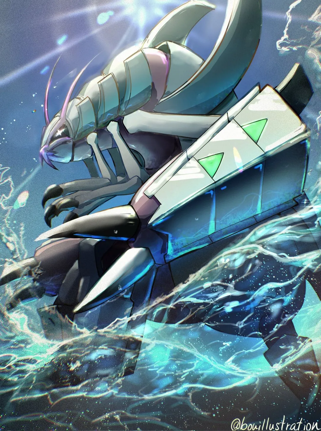 Guzzlord art. Guzzlord pokemon, Garganacl pokemon, Golisopod art