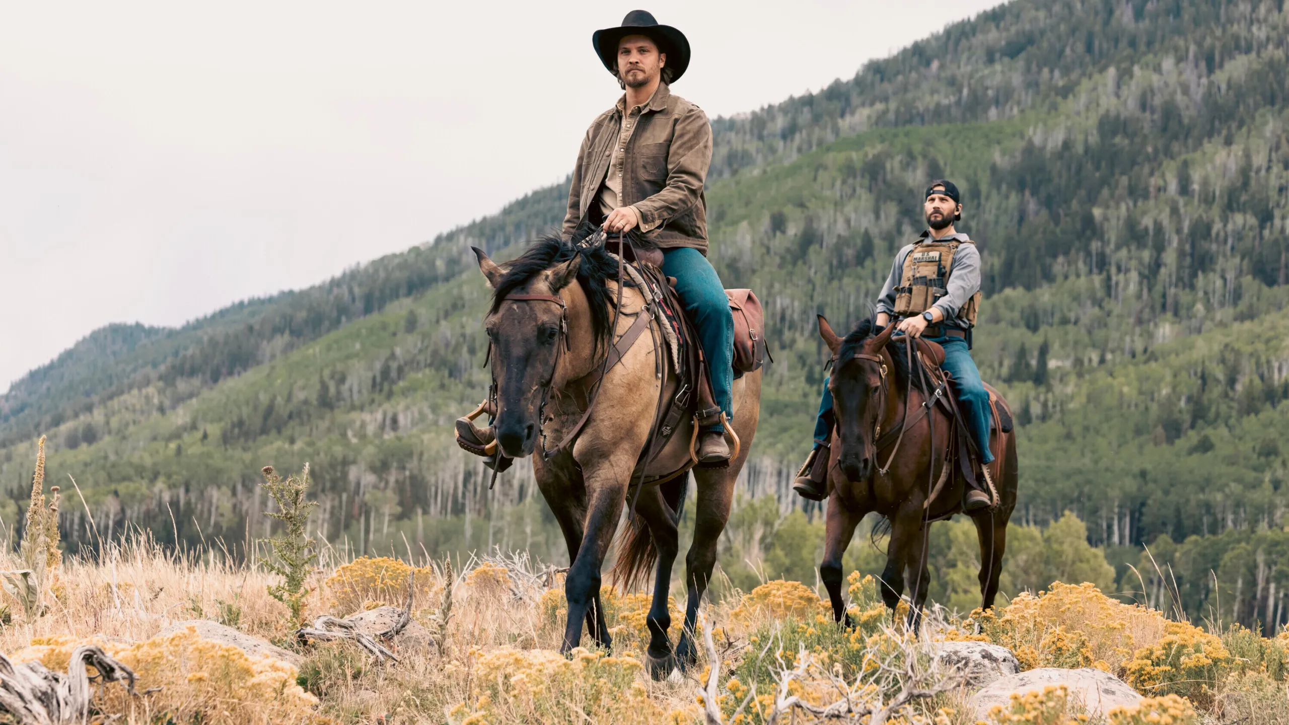 Luke Grimes returns as fan favorite Kayce Dutton in new 'Yellowstone' spinoff, 'Marshals'. KRQE News 13