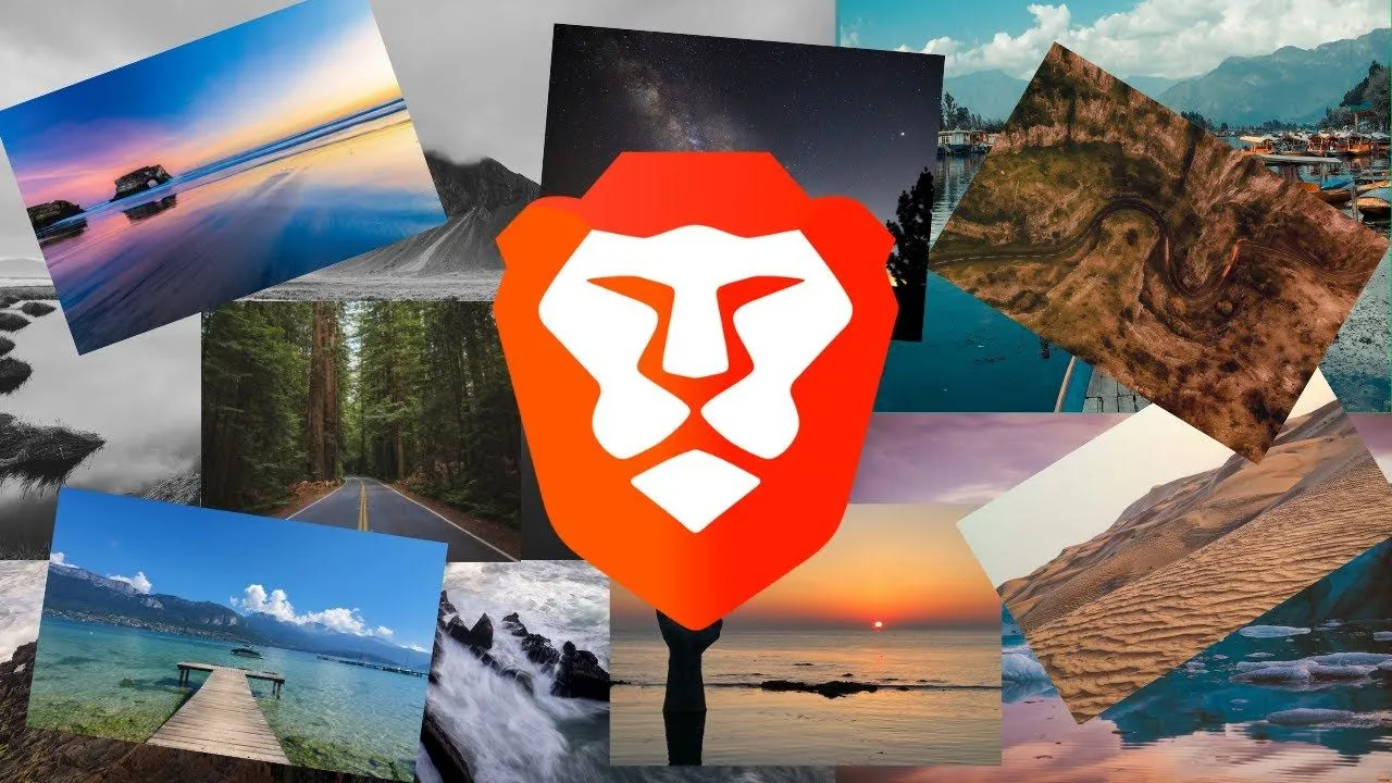 How to get wallpaper from Brave browser