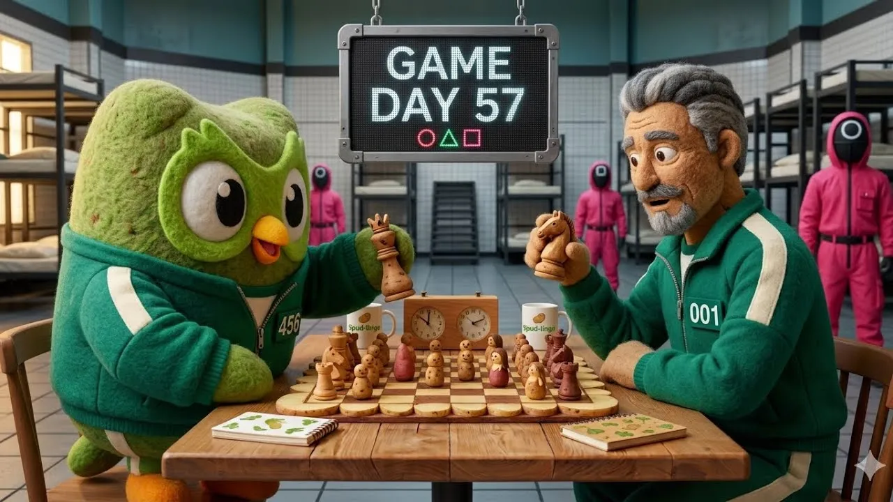 Duolingo chess Stockfish vs Oscar day 57 ( Spuid game themes ) #duolingo