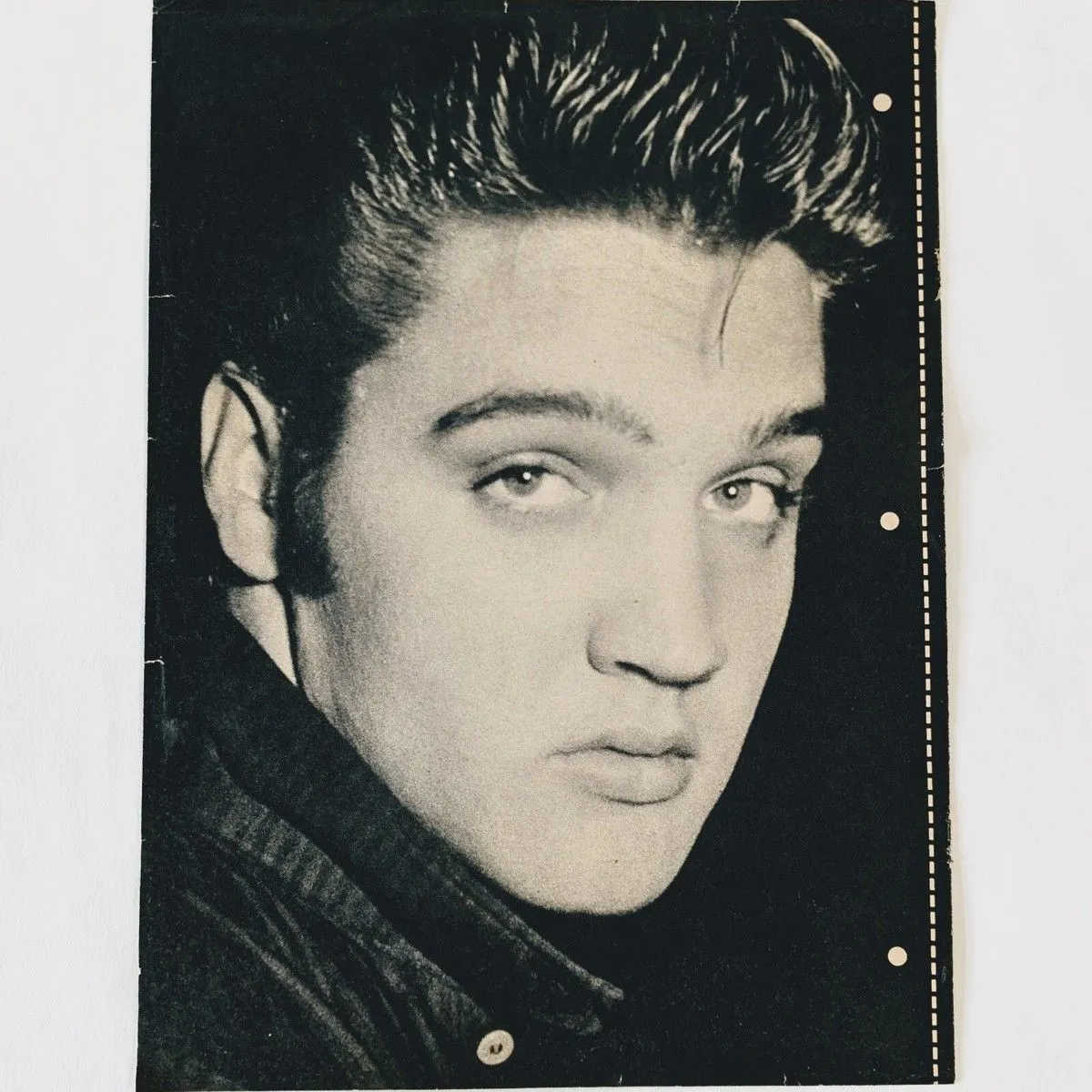 Vintage Print Young Elvis Presley Hit Parade Magazine