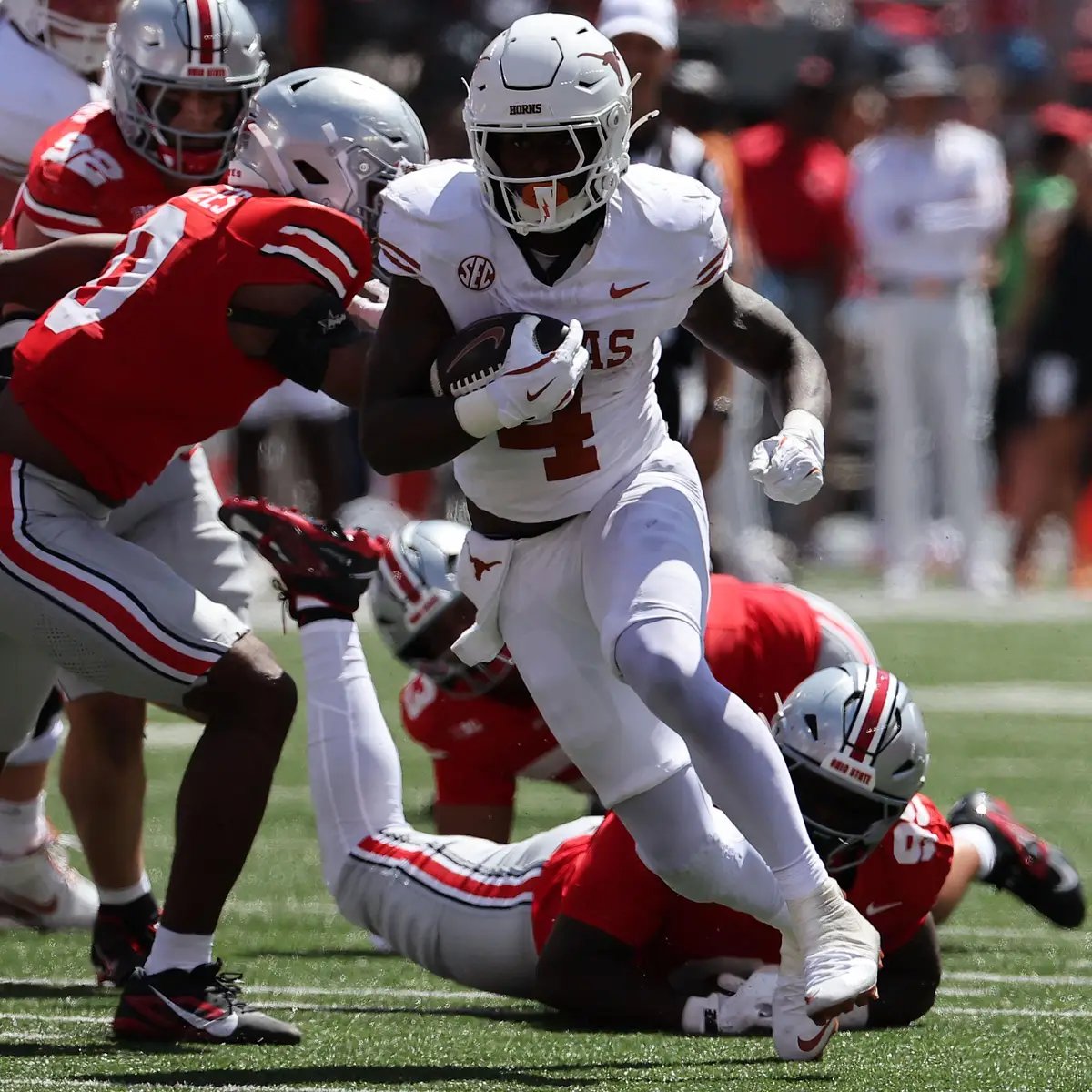 Texas Longhorns RB CJ Baxter 'Super Grateful' in Return From Injury