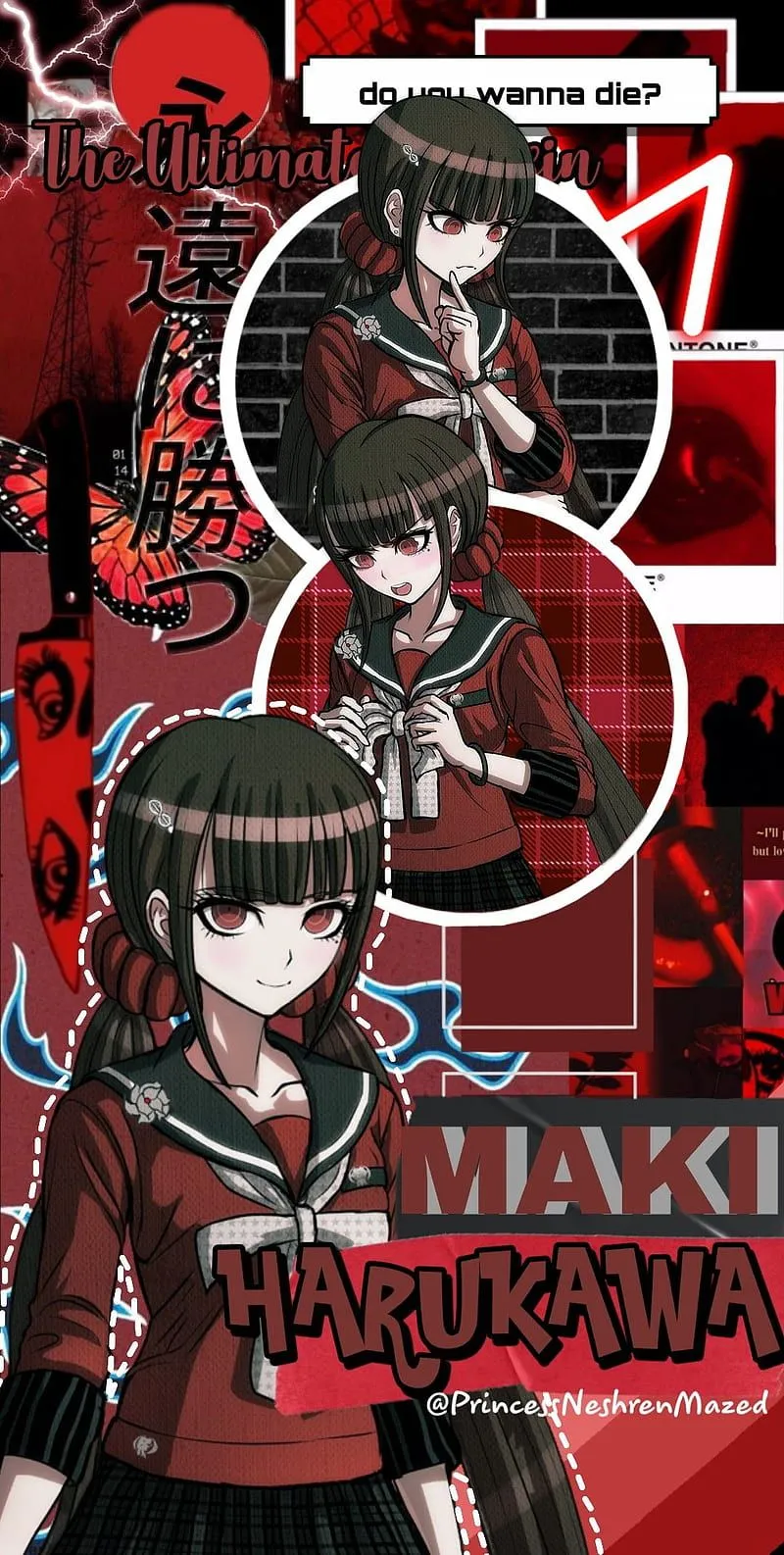 Maki Harukawa, danganronpa, harumaki, killing harmony, v3, HD phone wallpaper
