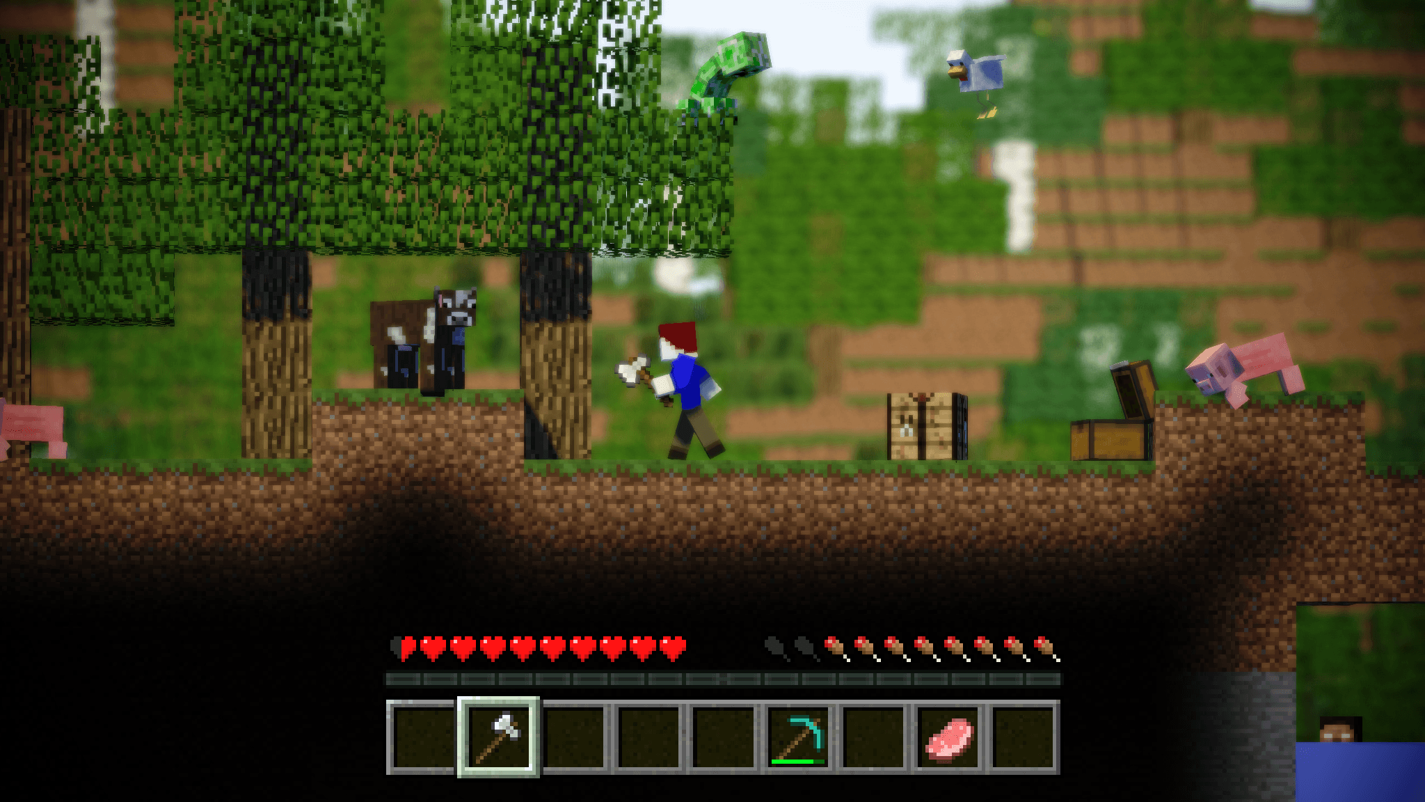 Group of Minecraft Pc Gaming Wallpaper