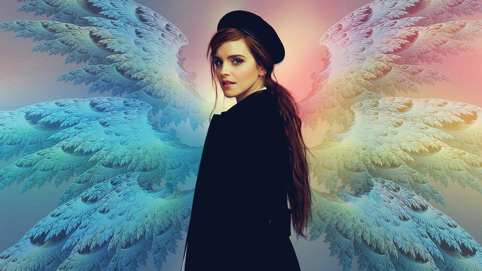 Emma Watson Wings Harry Potter Hermione Granger Wallpaper