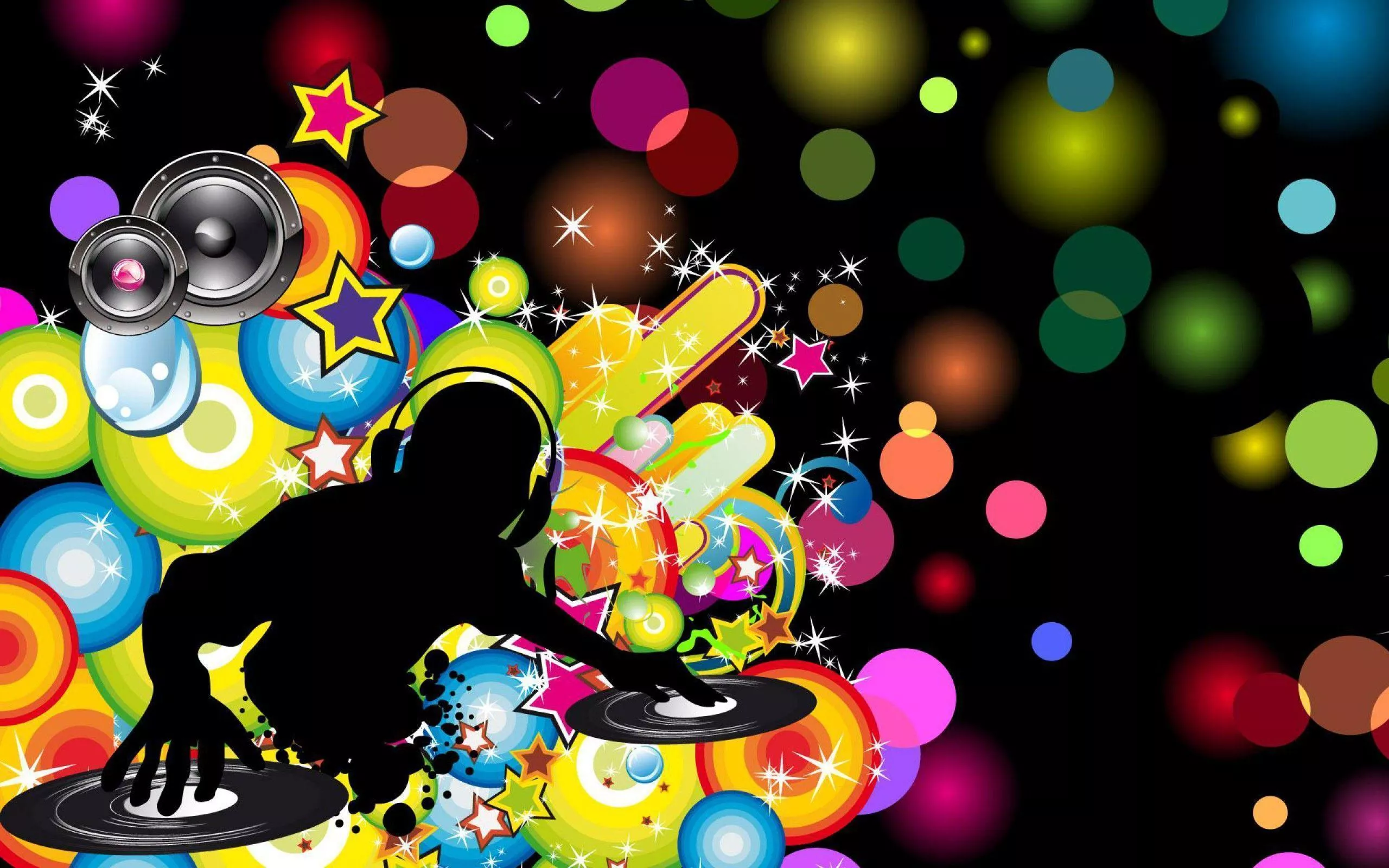 Vibrant Beats: DJ Night HD Wallpaper