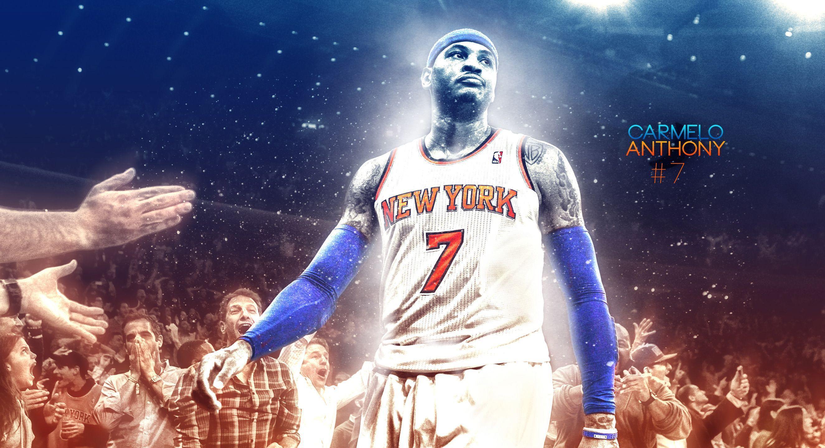 Carmelo Anthony Knicks 2015 2560×1440 Wallpaper. Basketball