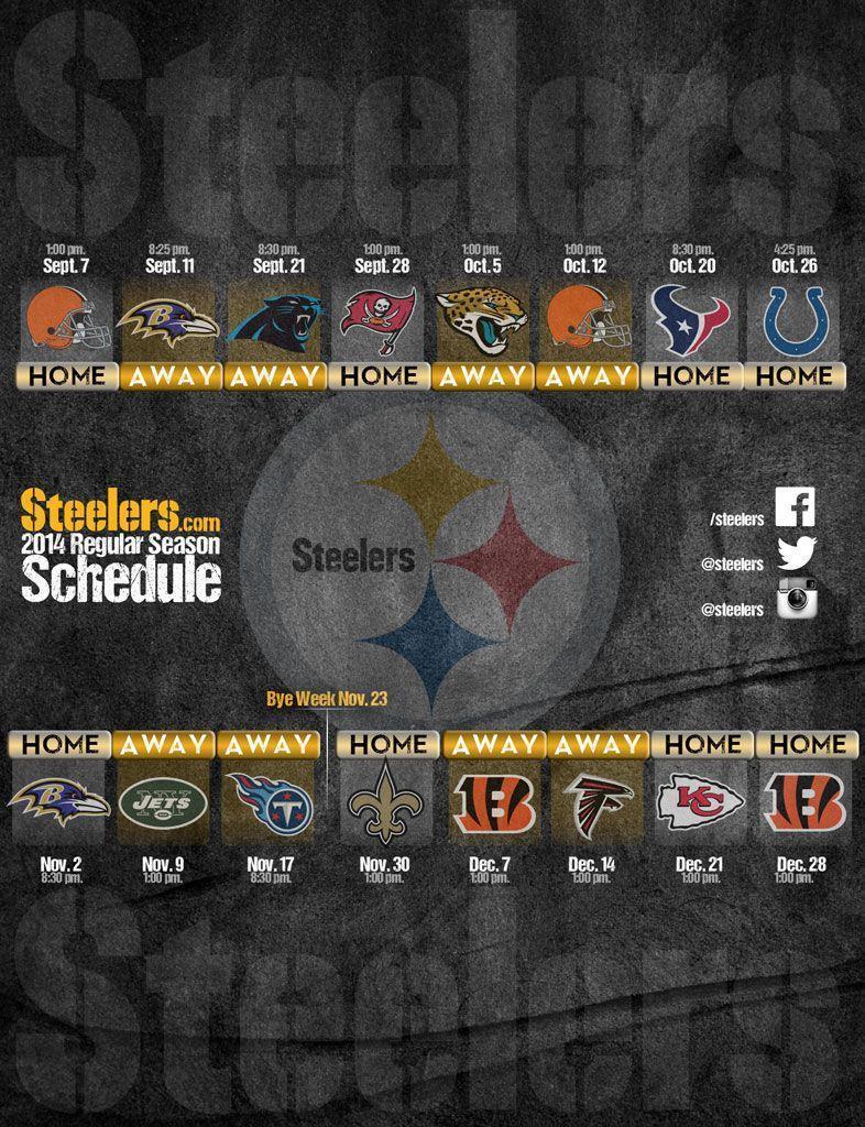 Get the Steelers Schedule on all your devices