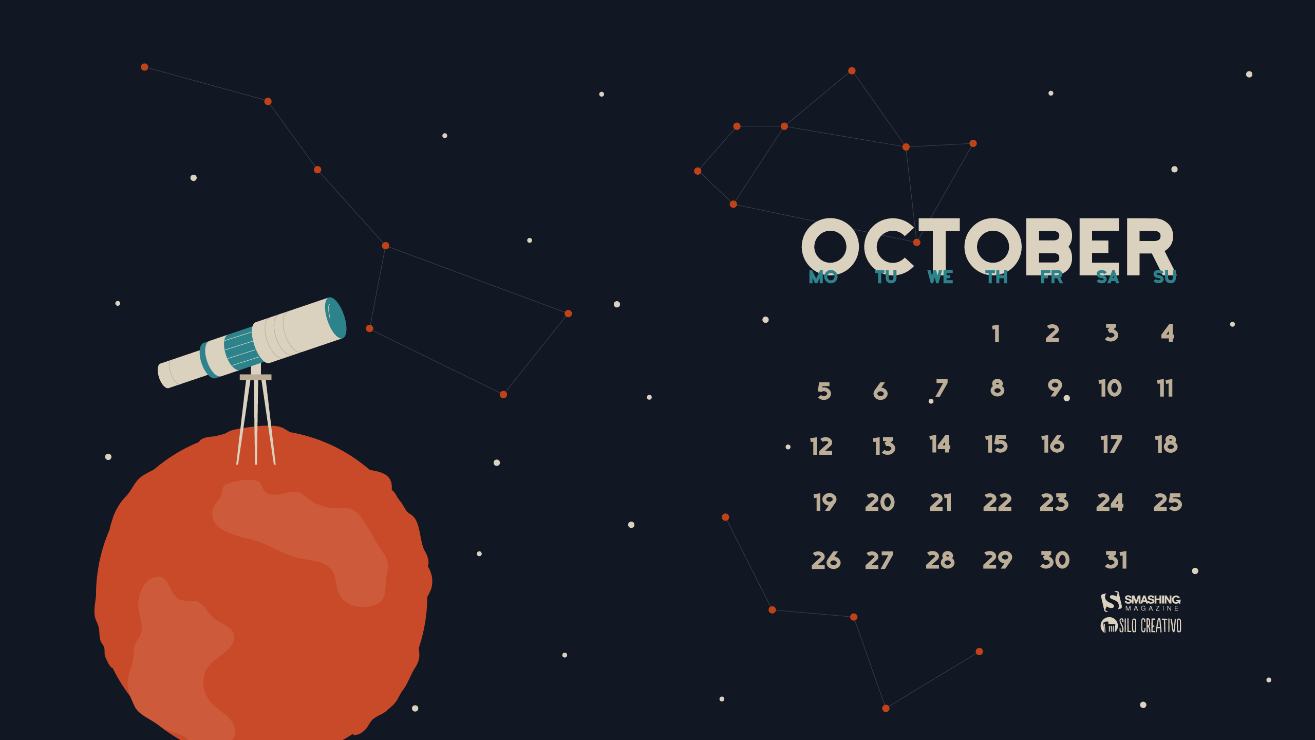 Desktop Wallpapers Calendars: October 2015