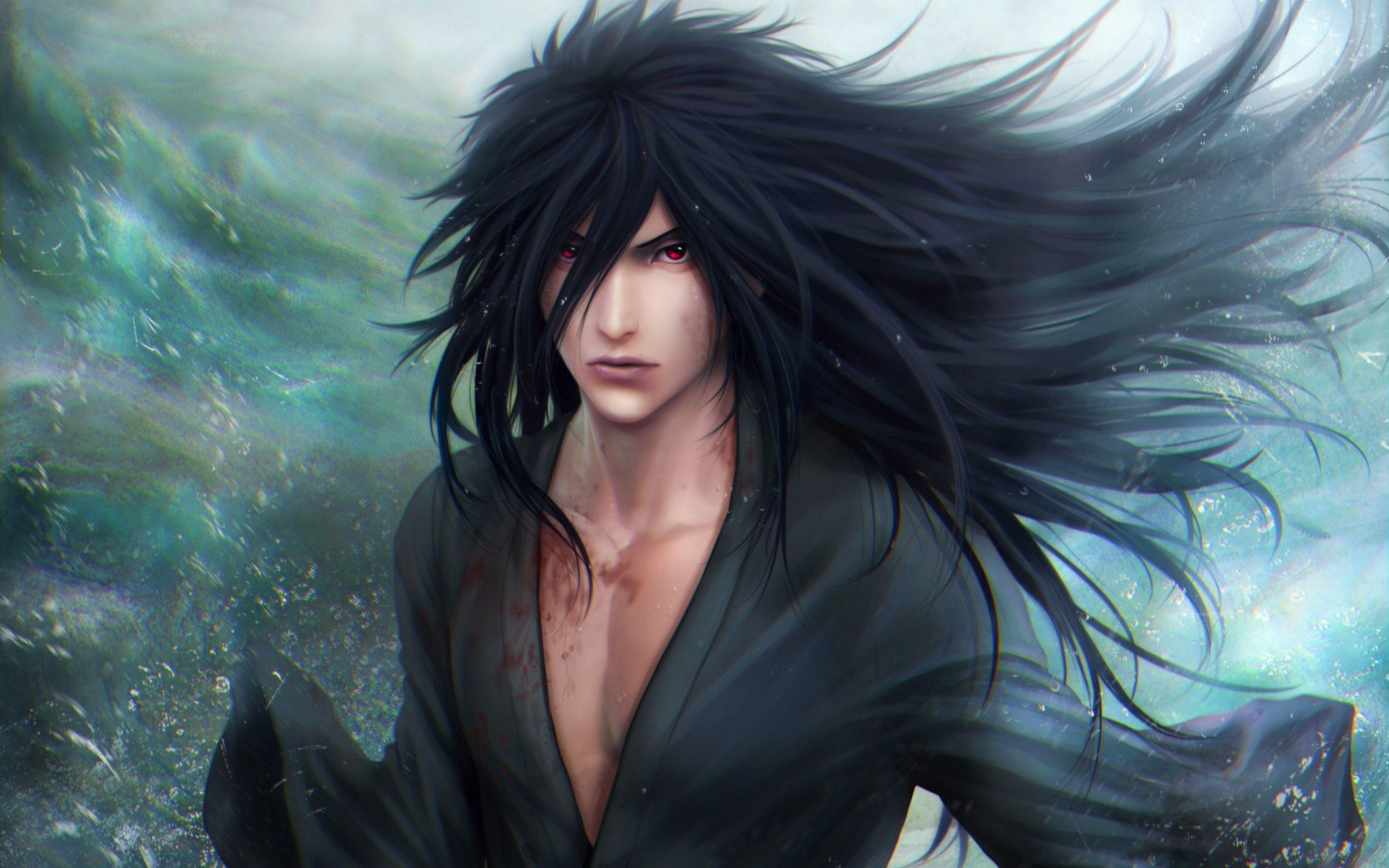 Download Wallpaper 3840x2400 Naruto, Uchiha madara, Opinion, Art