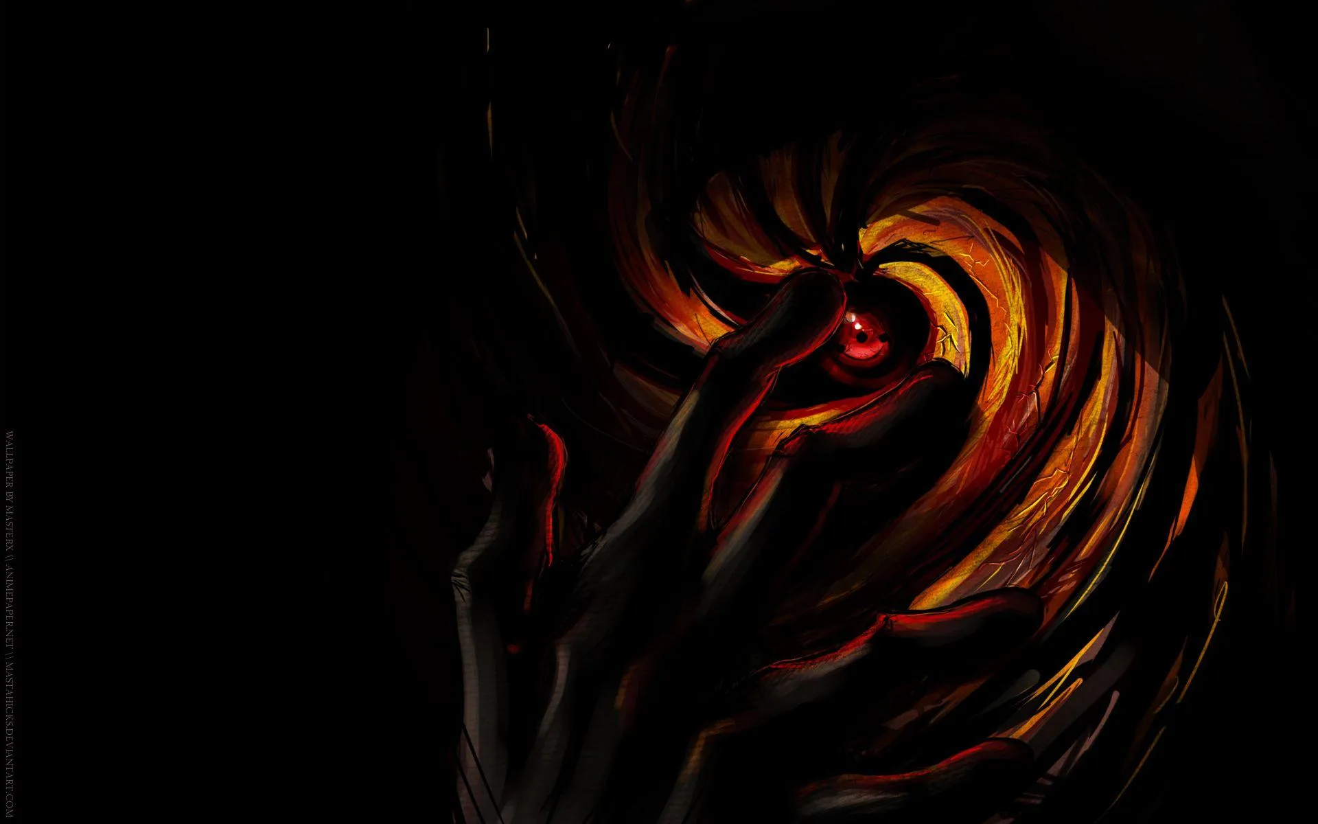 Obito Uchiha, Sharingan and Mask HD Wallpaper