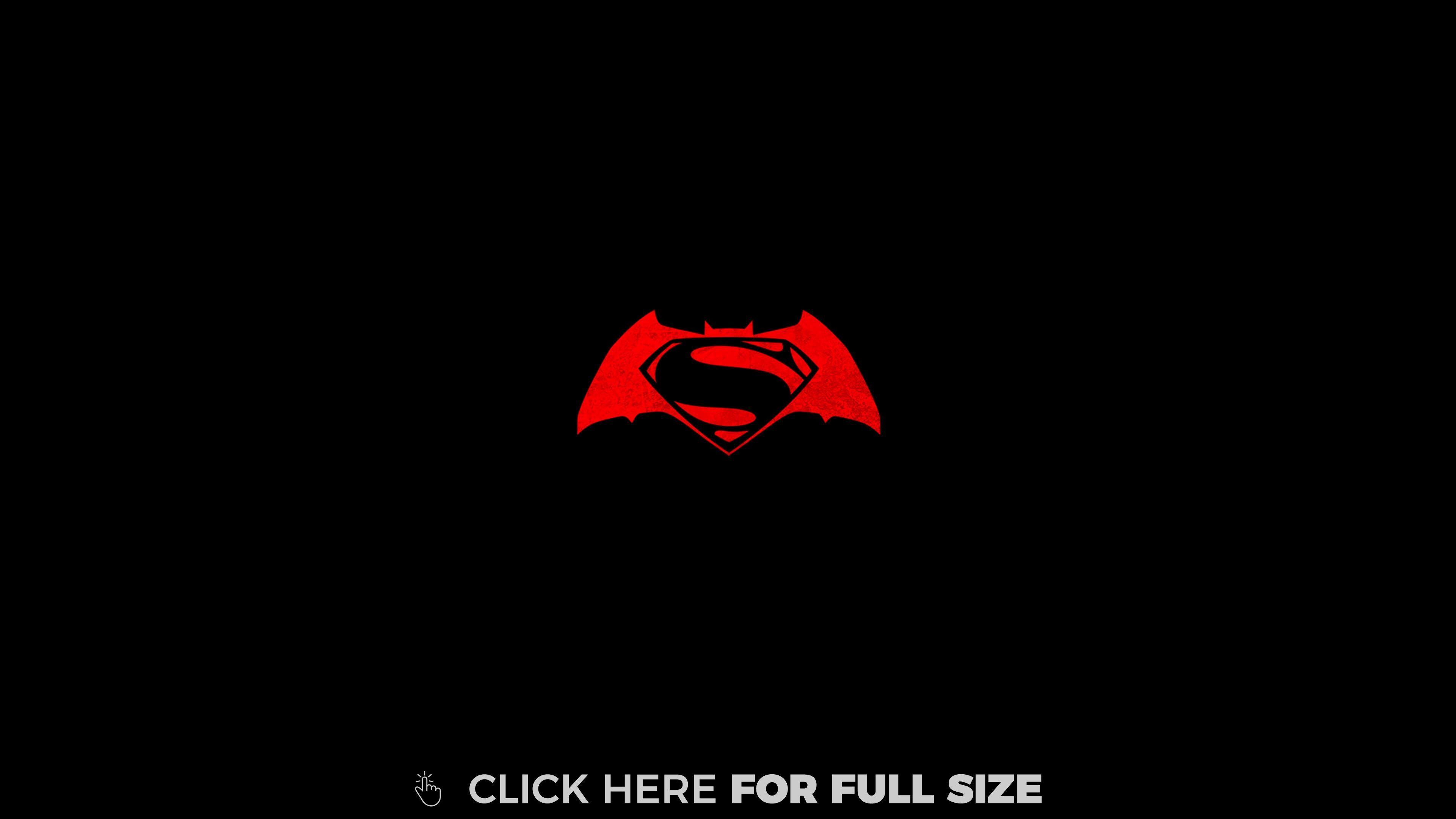 Batman V Superman Logo 4K wallpaper