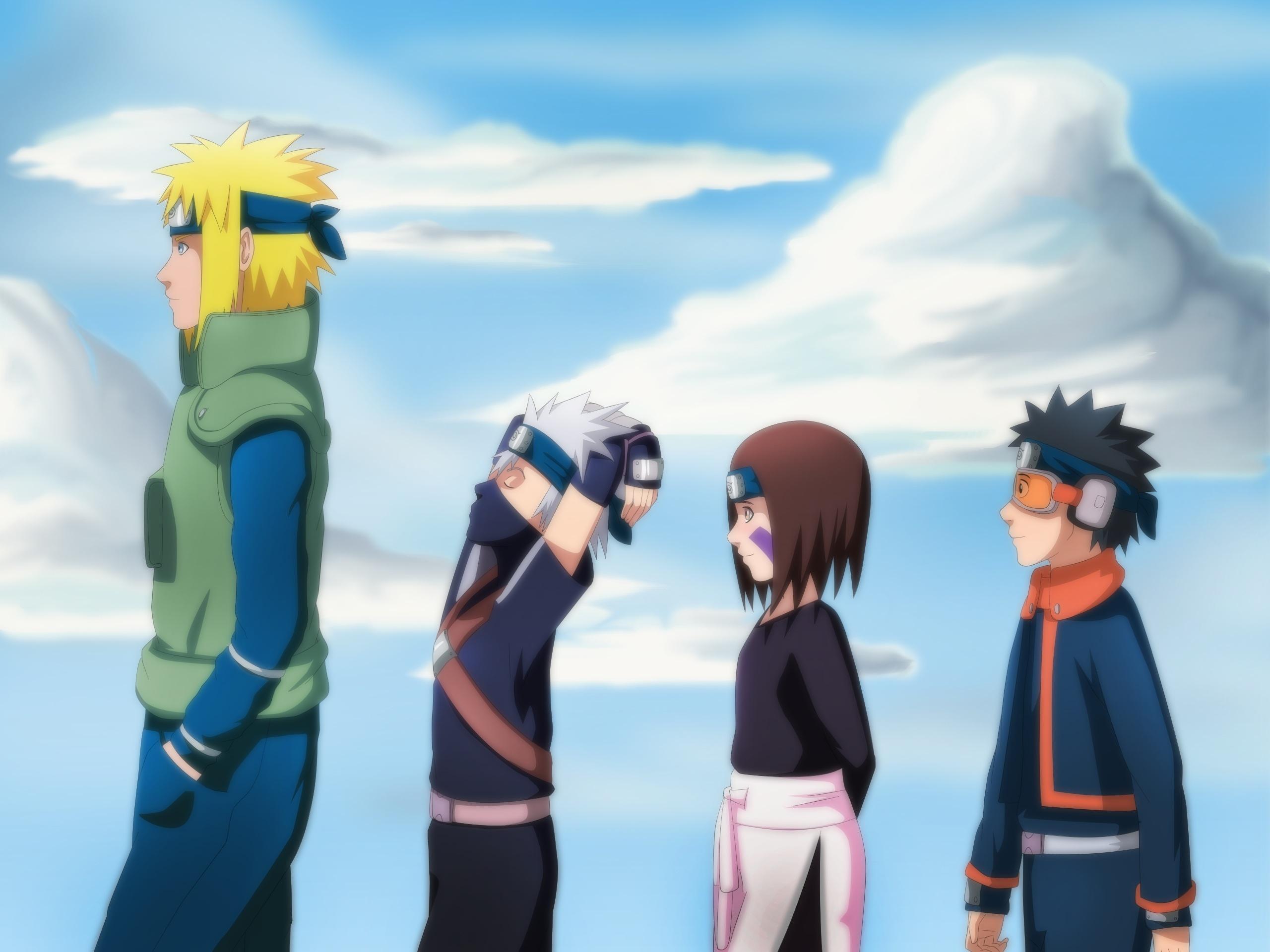 Naruto and Kakashi Team Minato