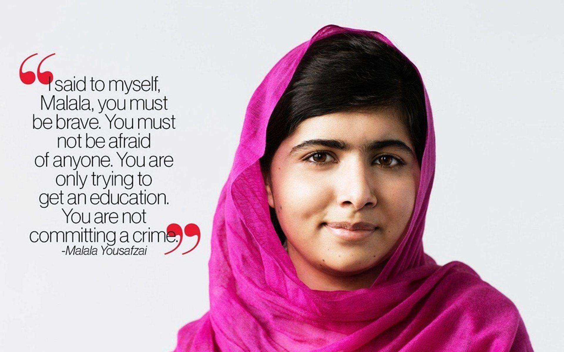 Be Brave Malala Yousafzai Quotes Wallpaper 05640