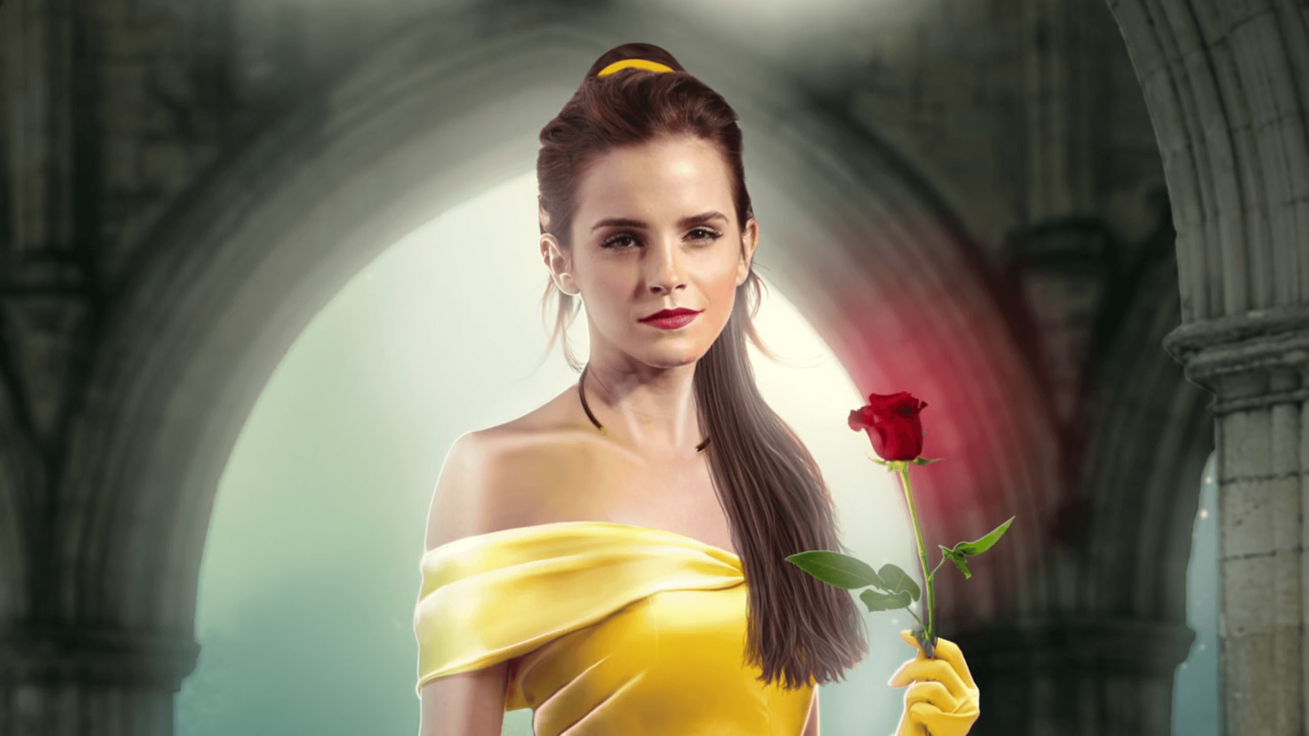Emma Watson &;Beauty and the Beast&; Belle image is fan art