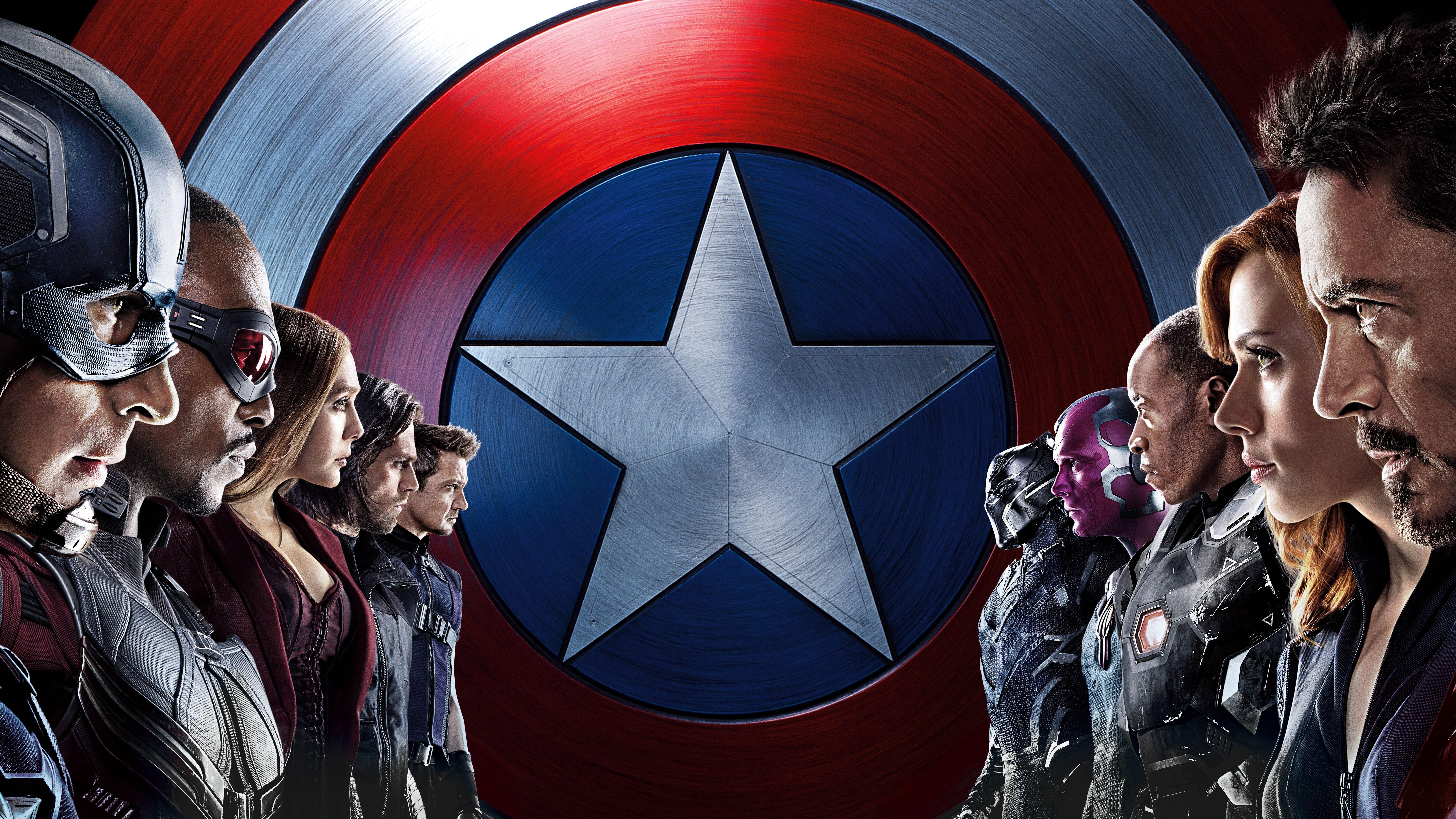 Captain America Civil War 4K 8K Wallpaper