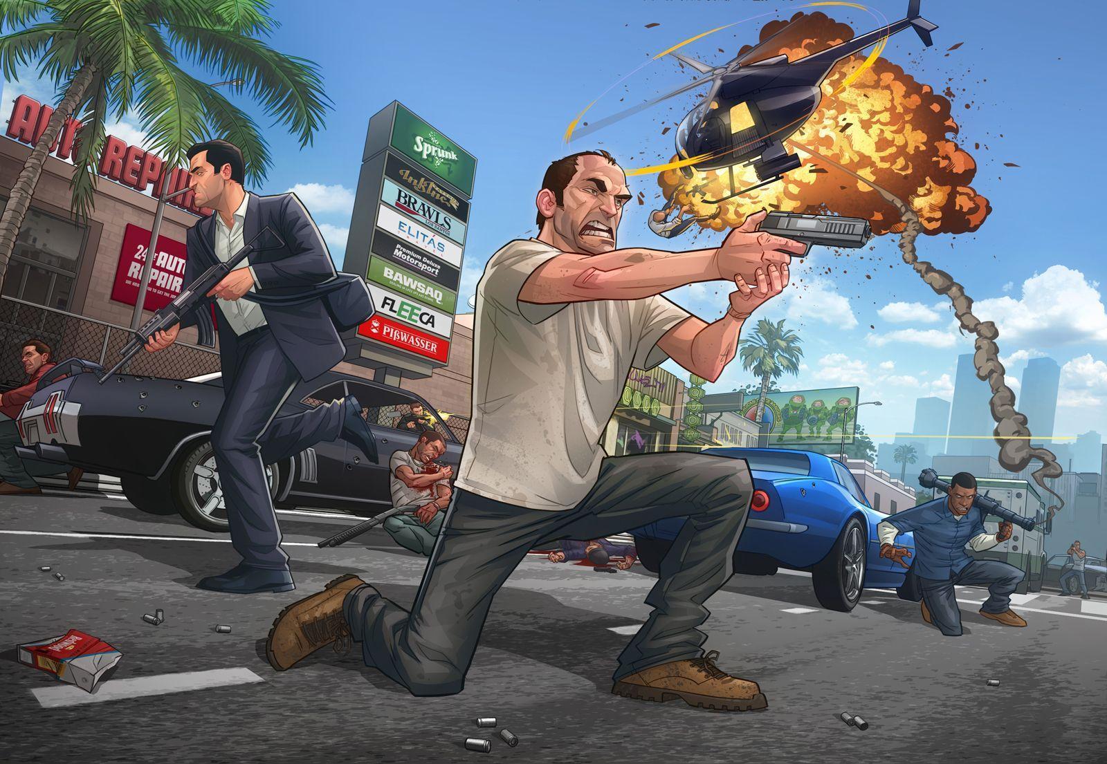 HD grand theft auto online wallpapers