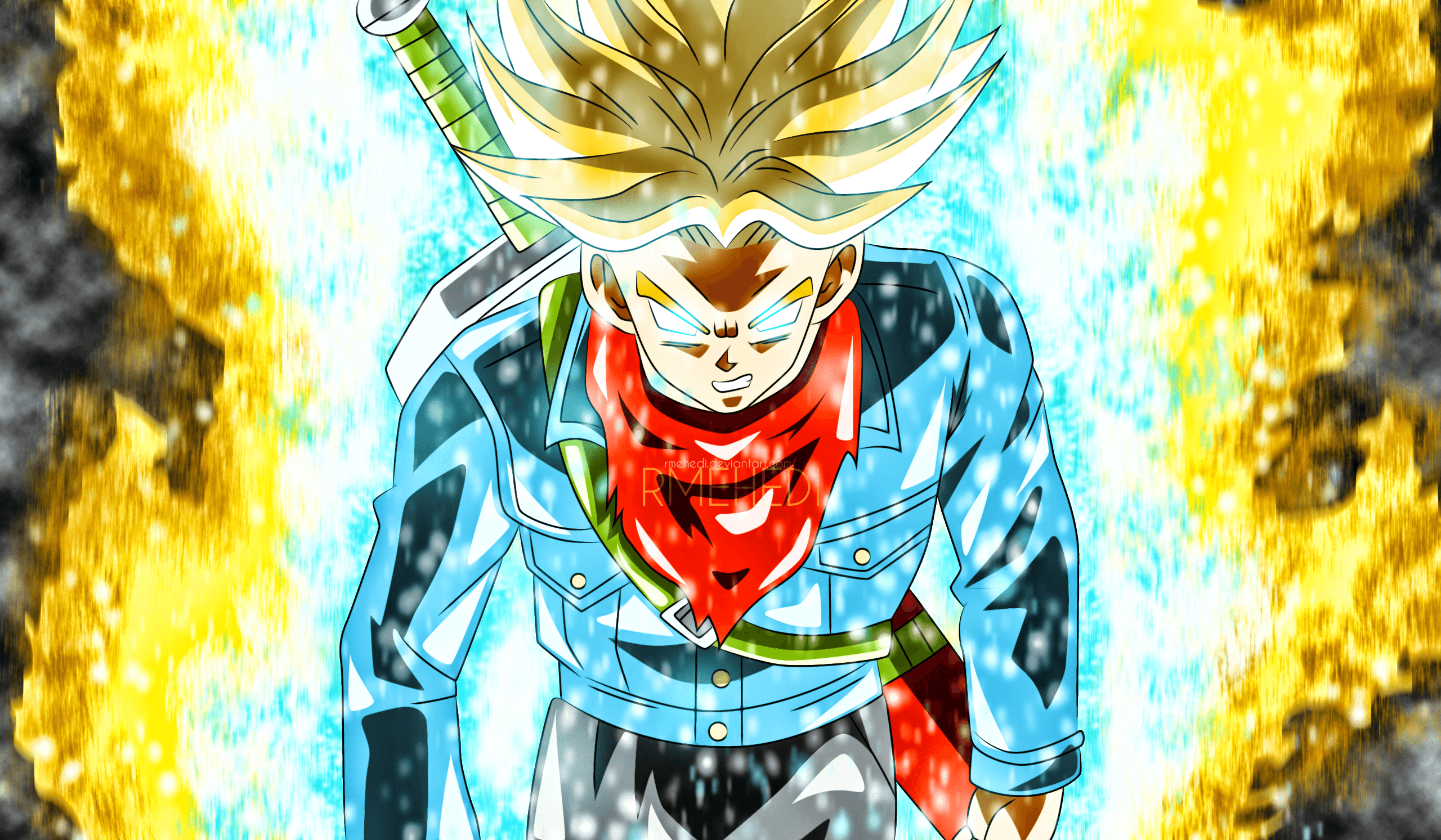 Trunks Super Saiyan Rage in Dragon Ball Super Anime Wallpaper ID:4670