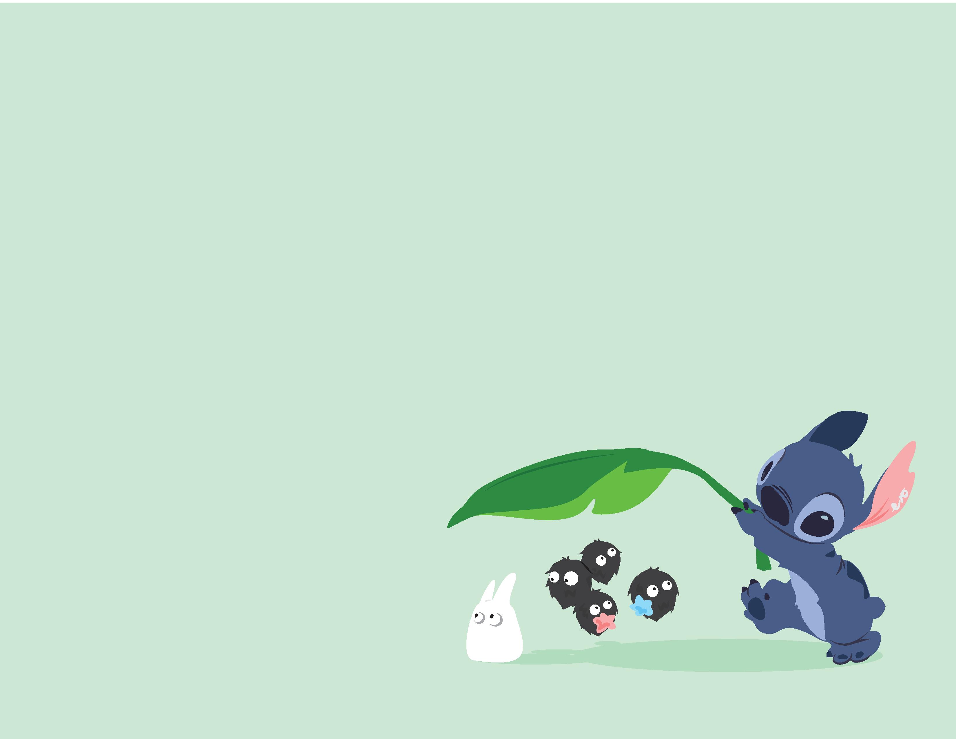 Disney x Ghibli wallpaper I made. Wallpaper, Stitch and Google search