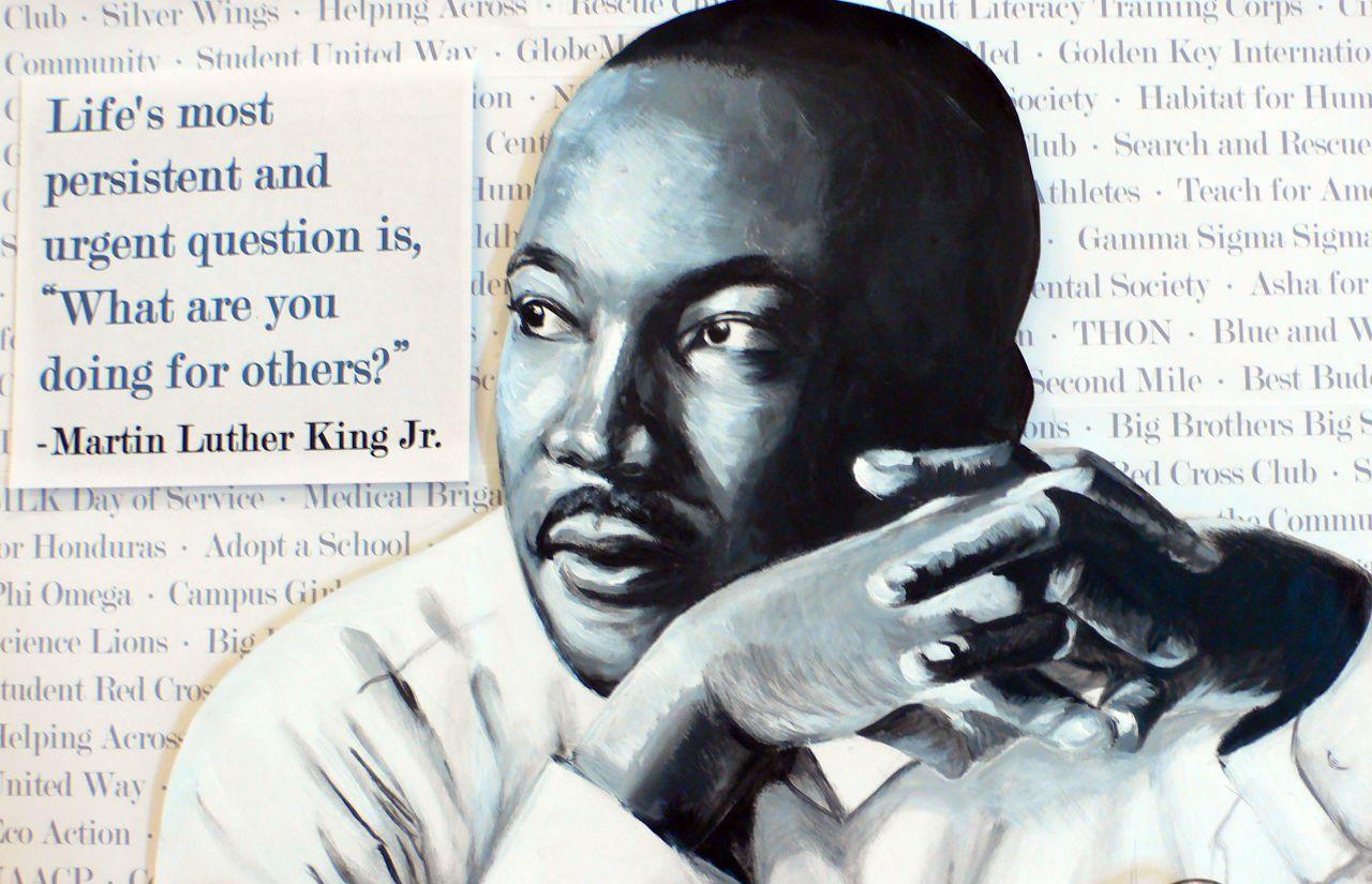 Martin Luther King Jr. Knitting Rays of Hope
