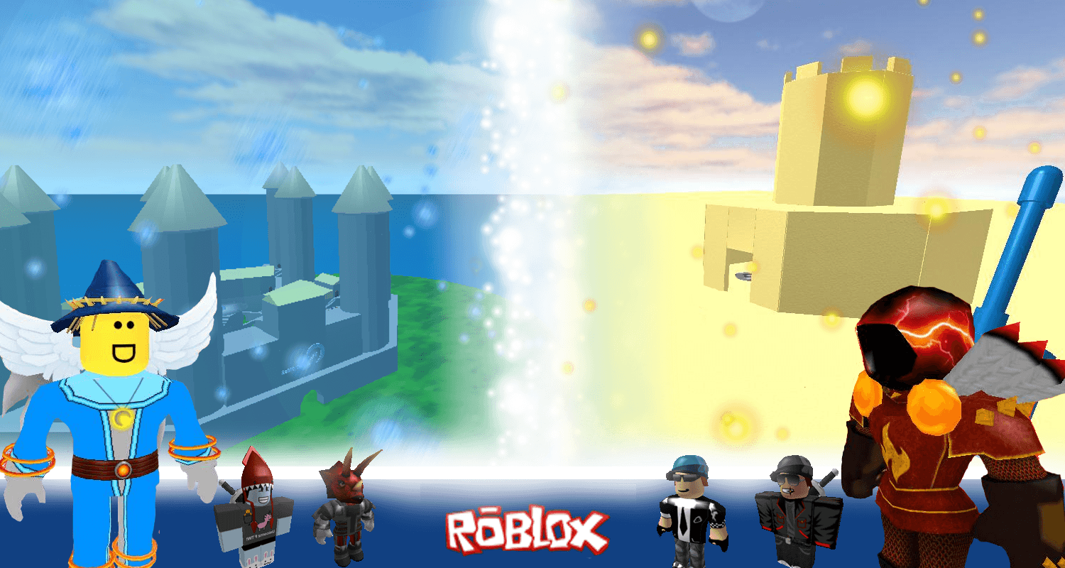 Roblox Characters In Blue Background HD Games Wallpapers, HD Wallpapers