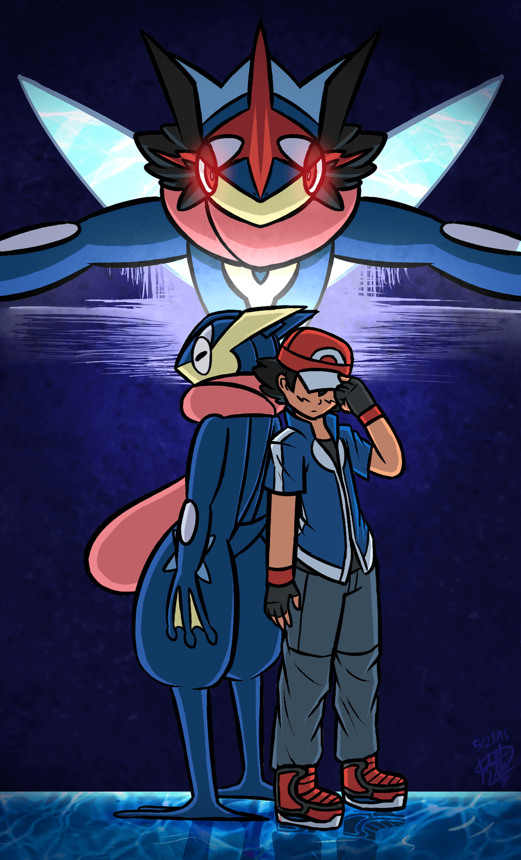 More Like Ash and Greninja Wallpaper