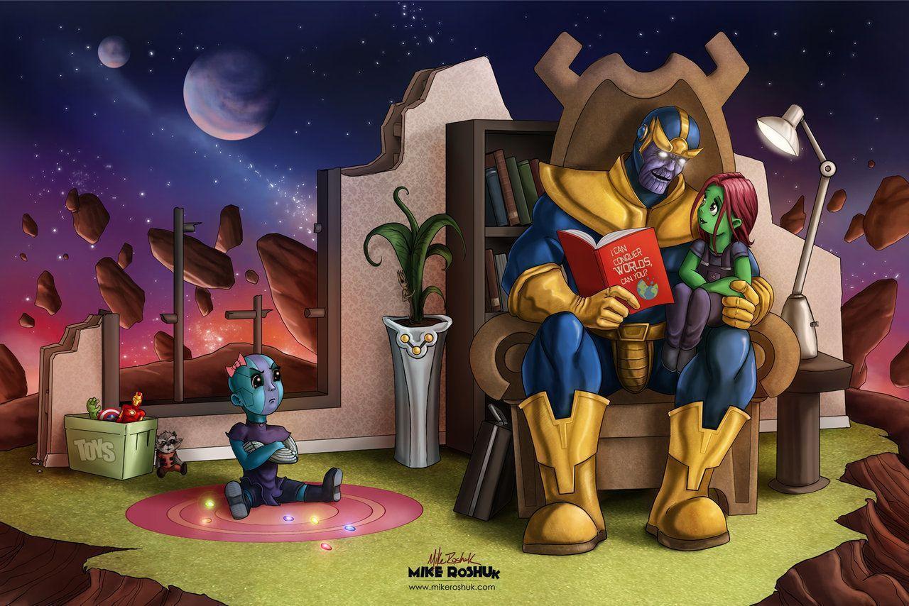 Guardians of the Galaxy, Gamora & Thanos Computer